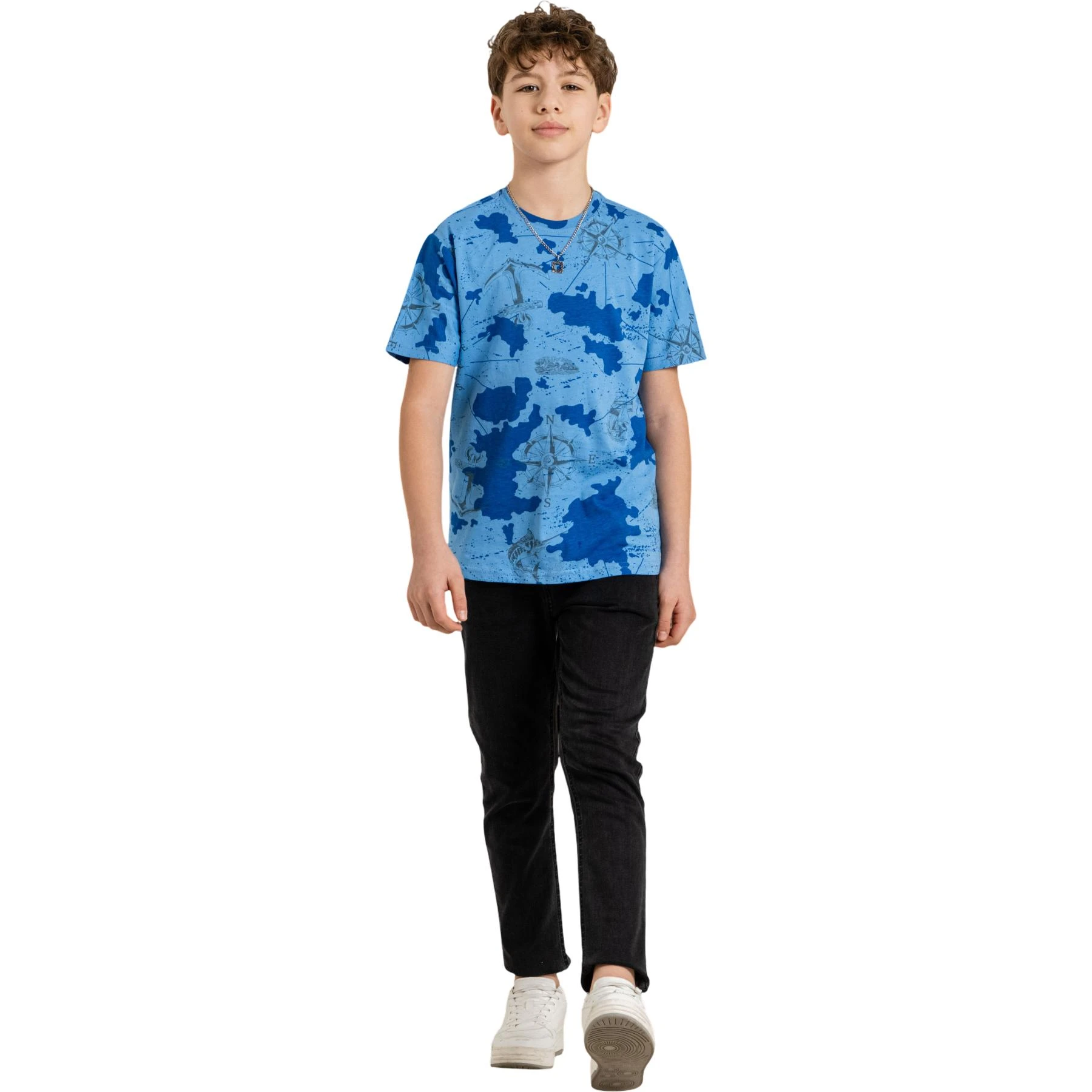 0 YAKA DESENLİ TİŞÖRT 13Y,14Y,15Y,16Y Erkek