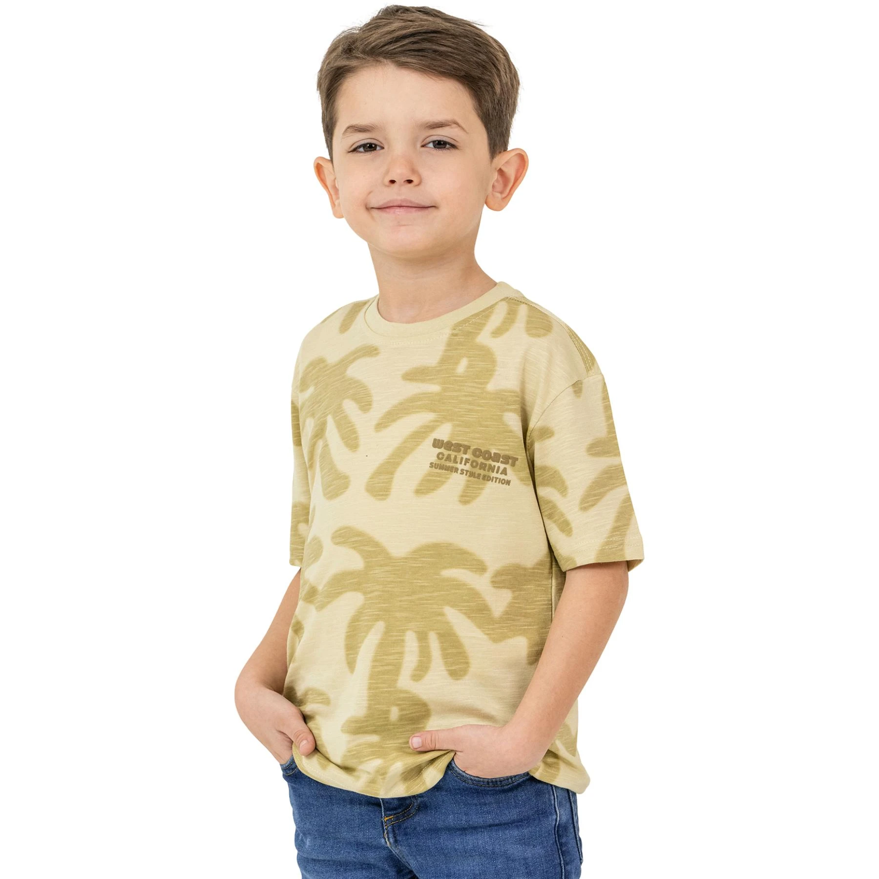 0 YAKA DESENLİ TİŞÖRT 7Y,8Y,9Y,10Y Erkek