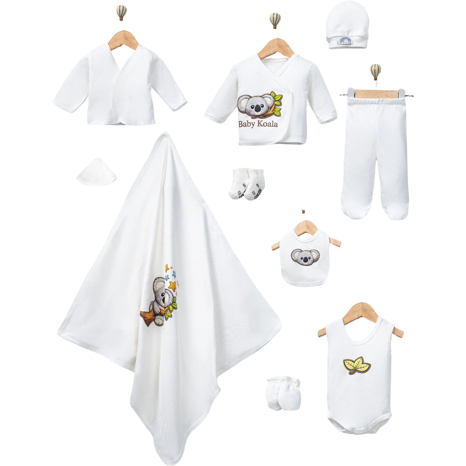10LU CONCON KOALA LÜX ZIBIN SET 1 Ay,2 Ay,3 Ay Uni