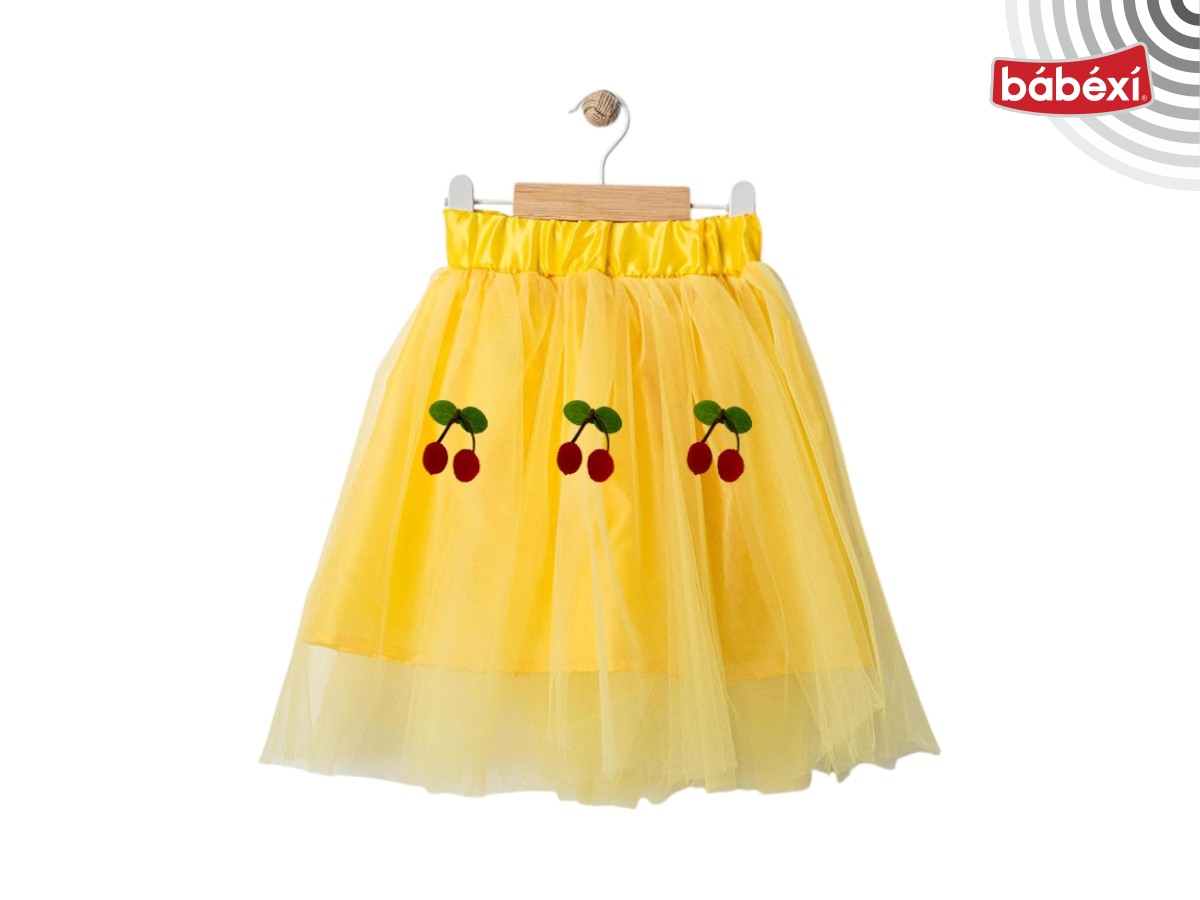 Kirazlı Tütü Etek  2Y,3Y,4Y,5Y,6Y Kız