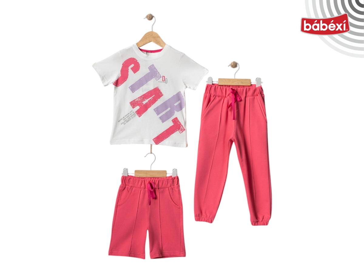 Kız Yazlık Üçlü Takım  2Y,3Y,4Y,5Y Kız