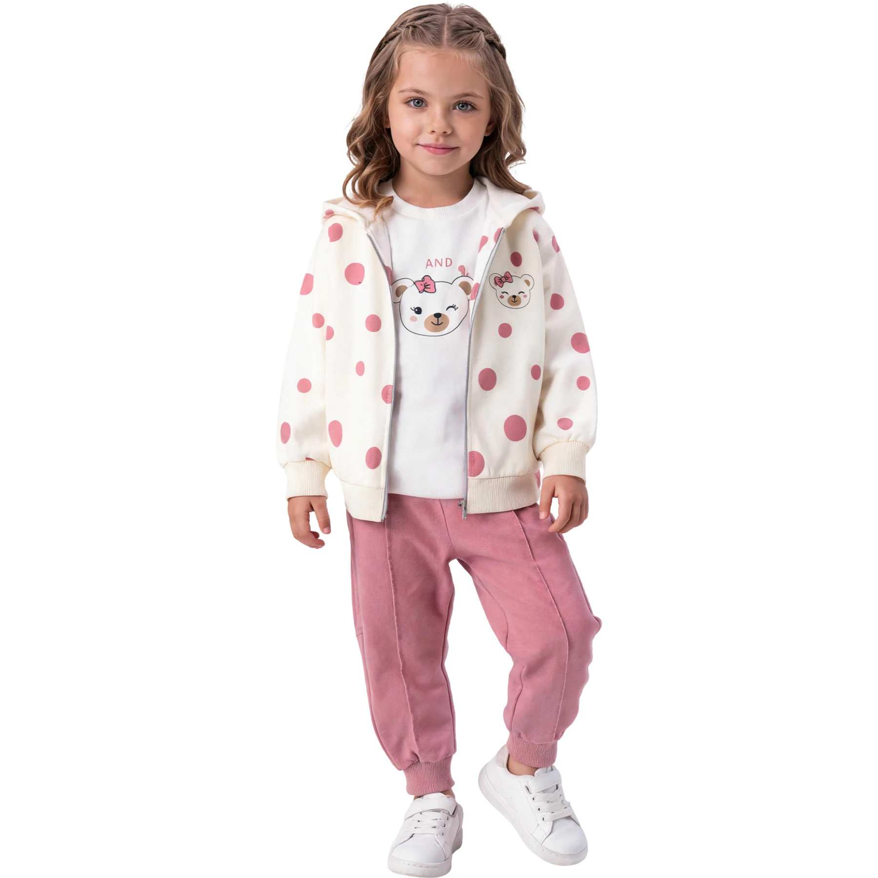 2İP FERMUARLI 3LÜ TK 12 Ay,2Y,3Y,4Y Kız