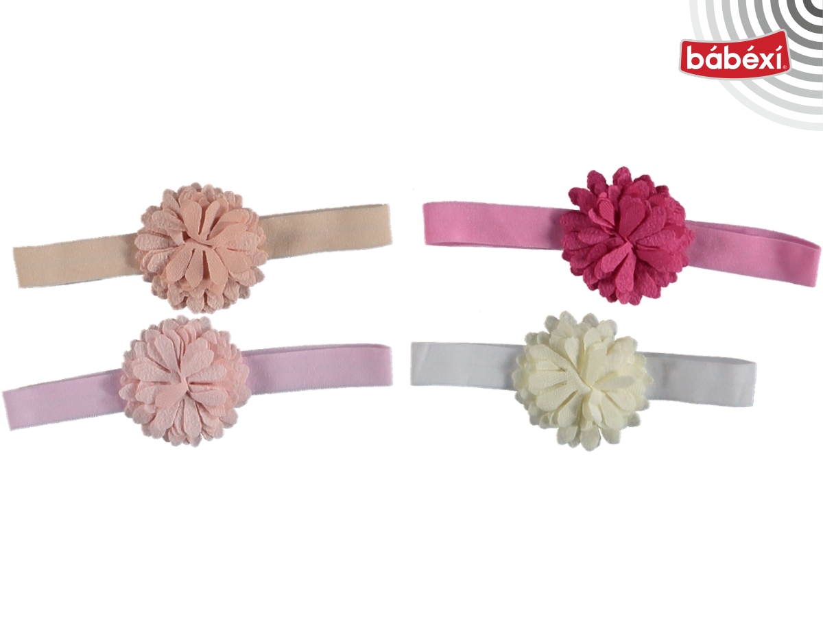 CAP&MORE LASTİKLİ SAC BANDI KATLI ÇİÇEK  3 Ay,6 Ay,9 Ay,12 Ay,18 Ay Kız