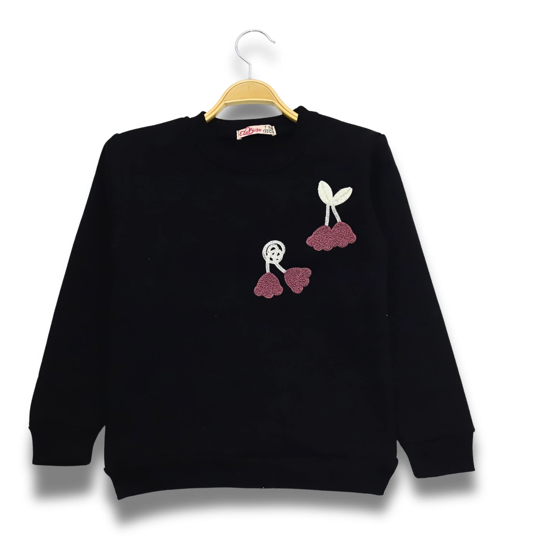 3 İPLİK NAKIŞLI SWEAT 5Y,6Y,7Y,8Y Kız
