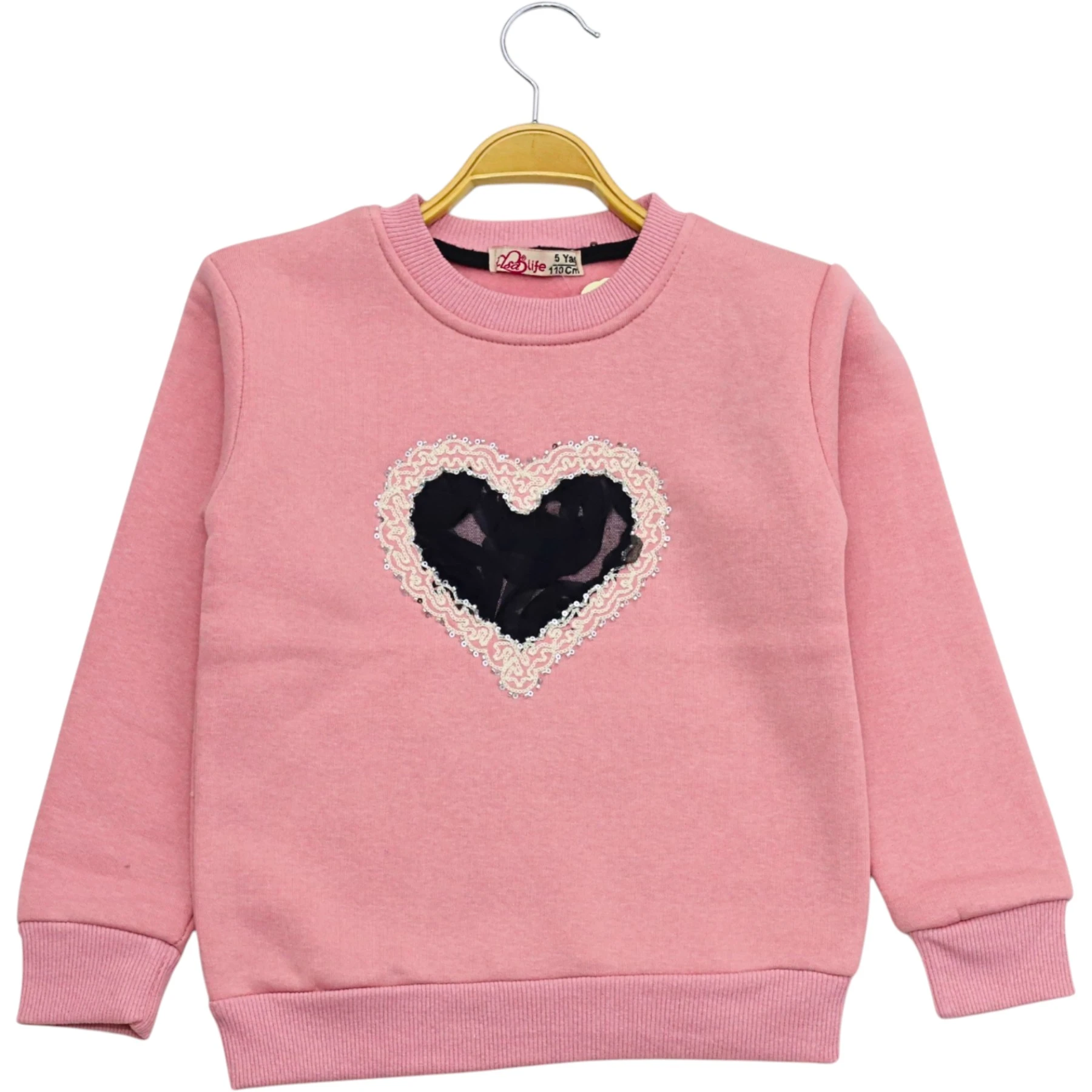 3 İPLİK NAKIŞLI SWEAT 9Y,10Y,11Y,12Y Kız