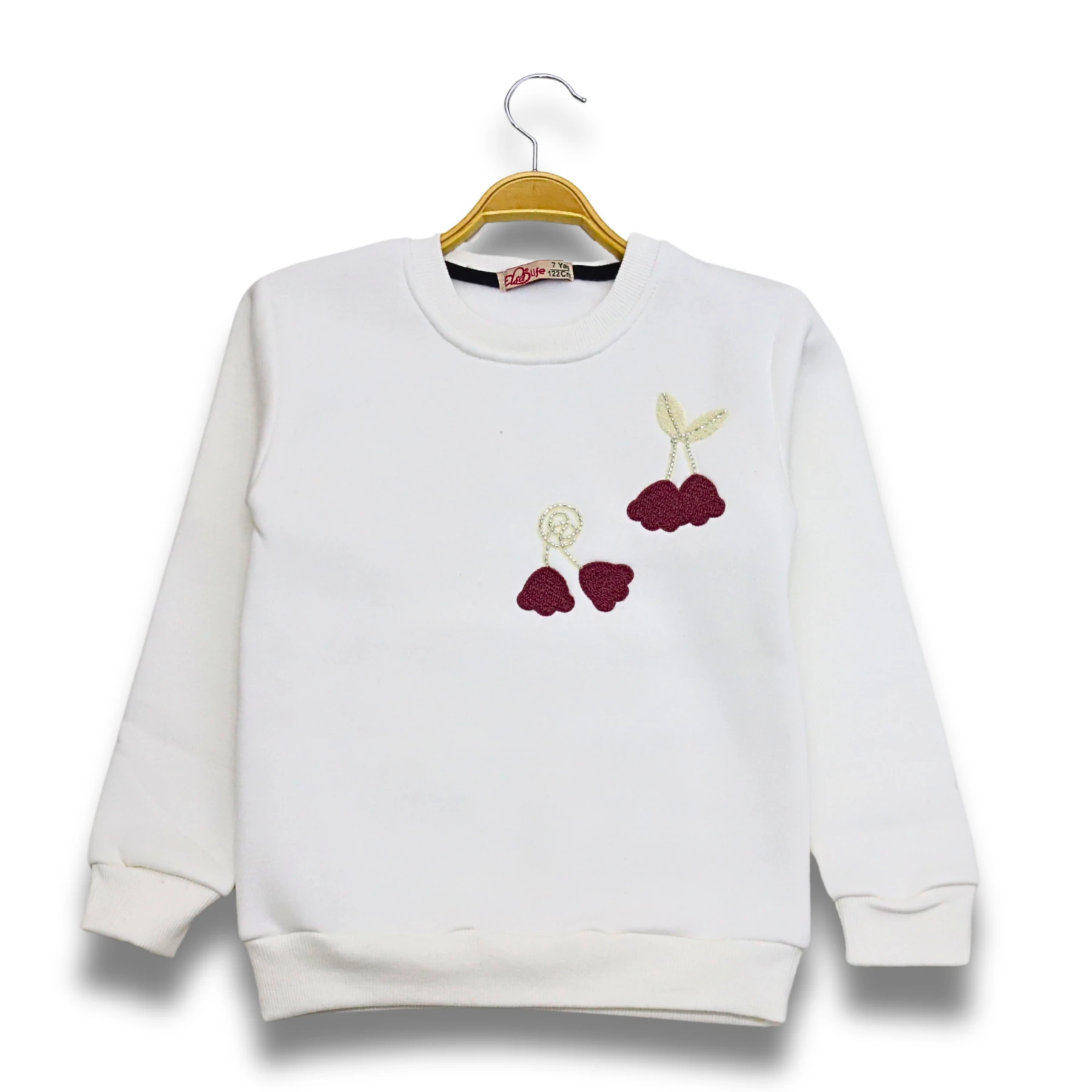 3 İPLİK NAKIŞLI SWEAT 9Y,10Y,11Y,12Y Kız