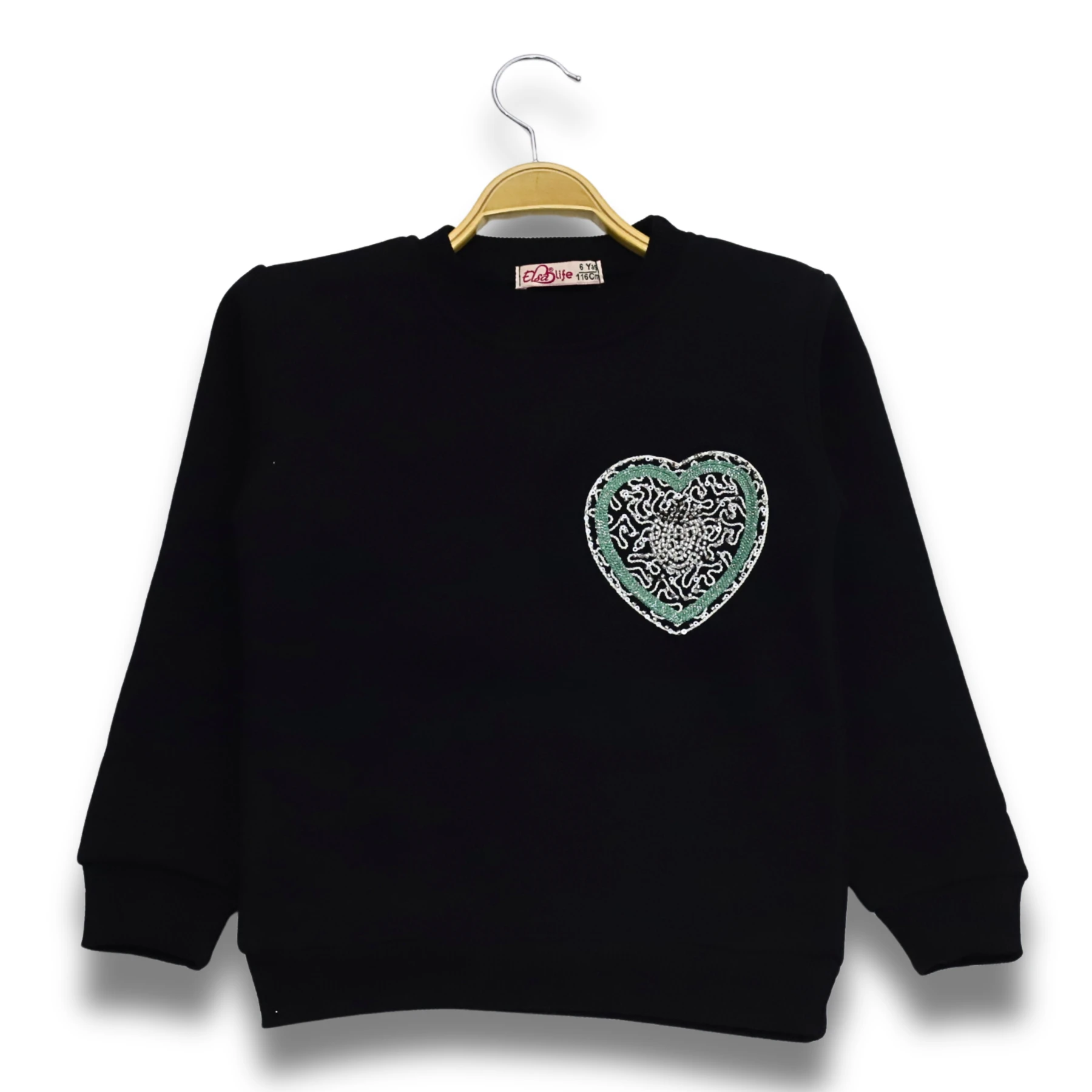 3 İPLİK NAKIŞLI SWEAT 9Y,10Y,11Y,12Y Kız