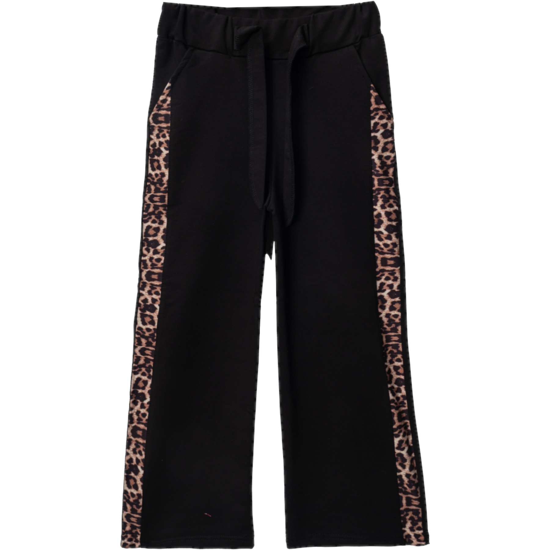 30/150 Penye Leopar Şeritli Bel Kemerli Cepli Tekalt  9Y,10Y,11Y,12Y Kız