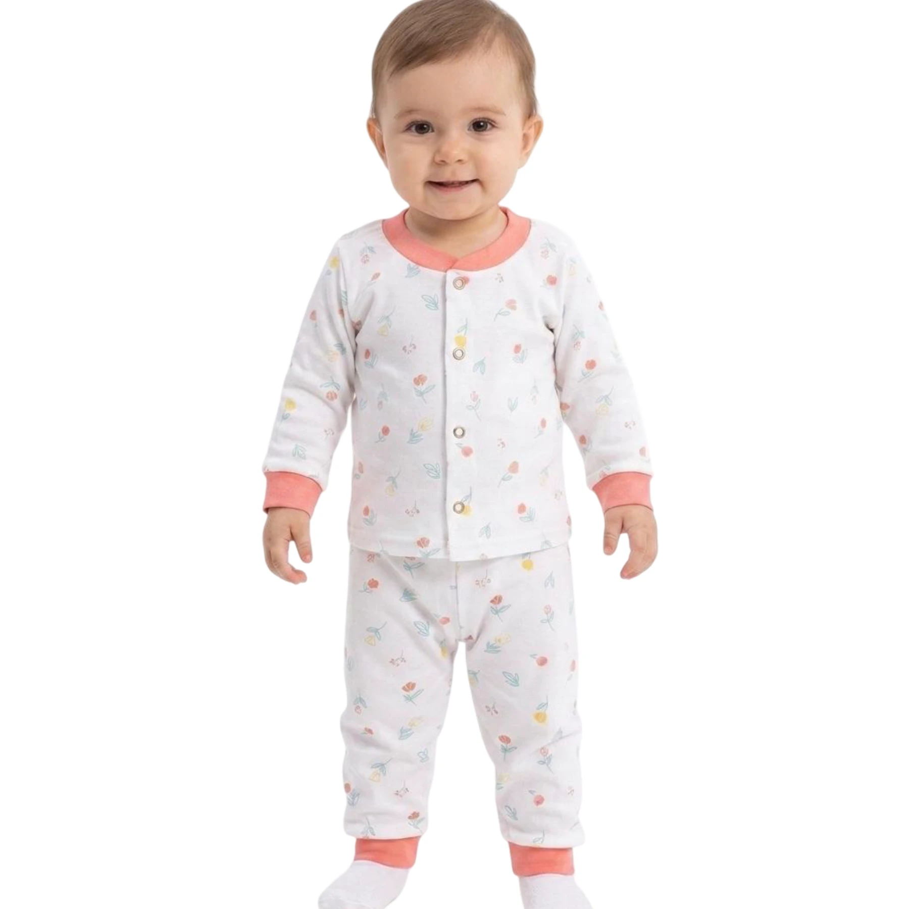 SOFT ÇİÇEK PİJAMA 6 Ay,2Y,18 Ay,12 Ay Kız