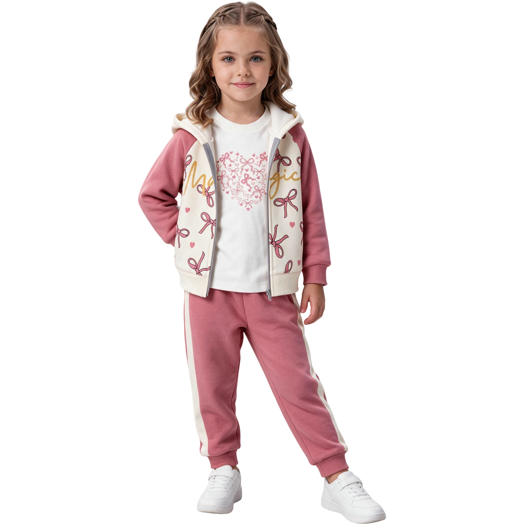3İP FERMUARLI 3LÜ TK 12 Ay,2Y,3Y,4Y Kız
