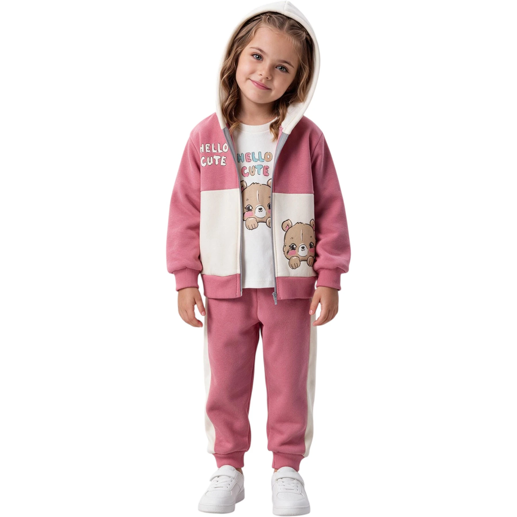 3İP FERMUARLI 3LÜ TK 12 Ay,2Y,3Y,4Y Kız
