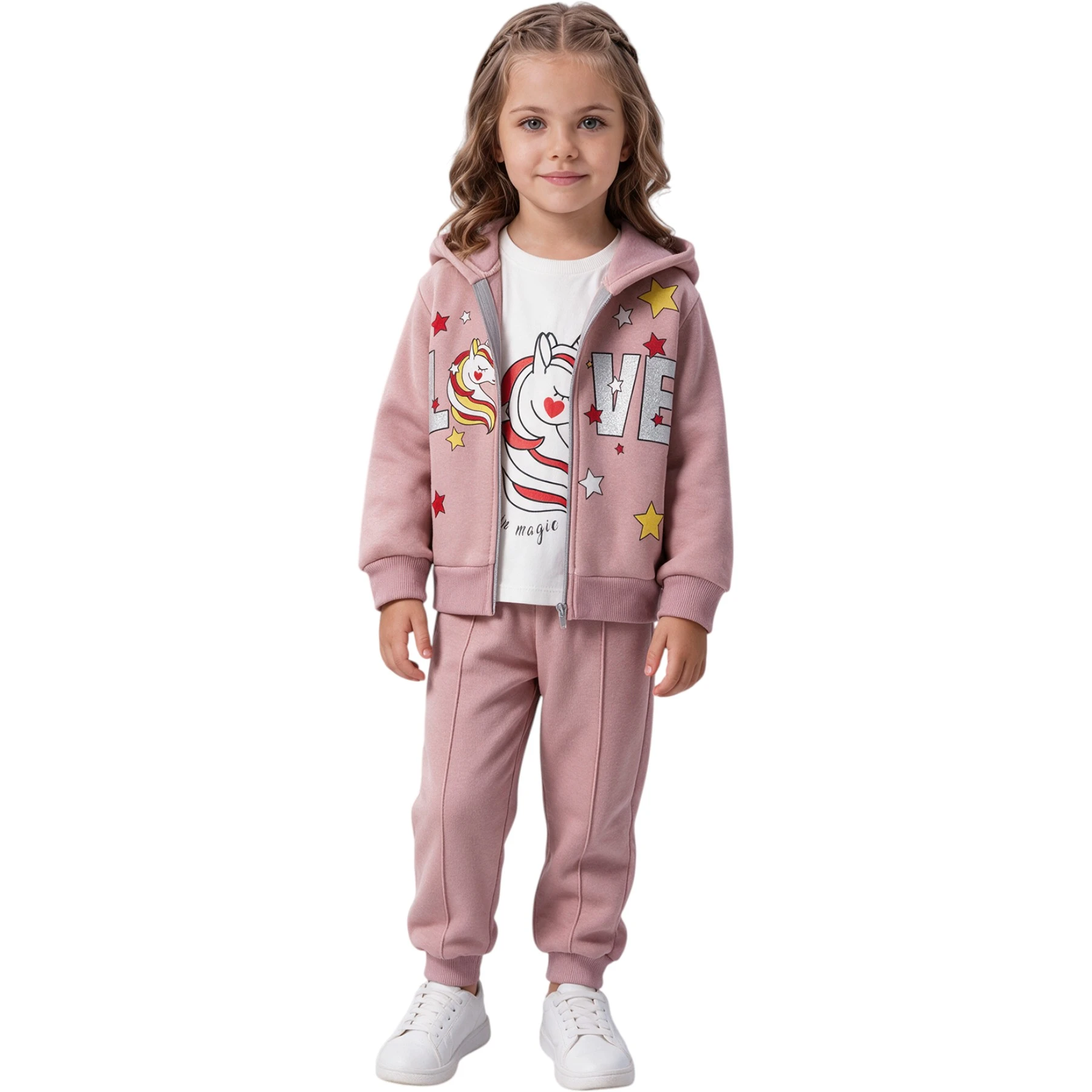 3İP FERMUARLI 3LÜ TK 12 Ay,2Y,3Y,4Y Kız