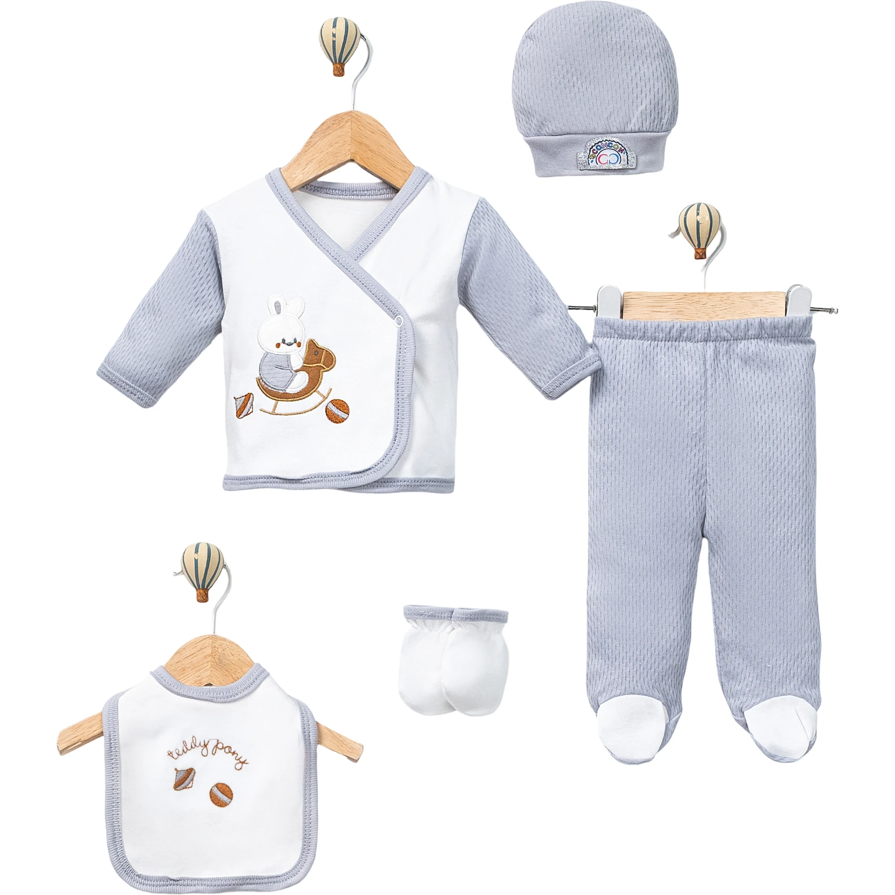 5Lİ CONCON TEDDY ATLI LÜX ZIBIN 1 Ay,2 Ay,3 Ay Uni