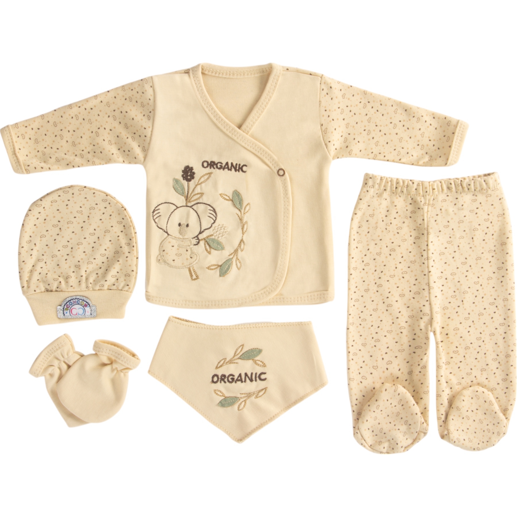 5Lİ ORGANİK KOALA LÜX ZIBIN 1 Ay,2 Ay,3 Ay Uni