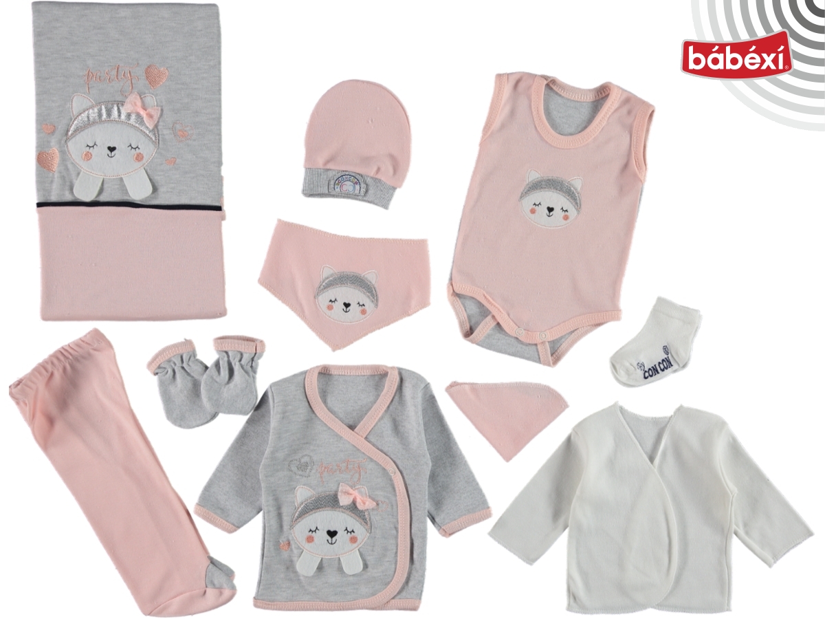 Bandanalı Tavşan 10’Lu Zıbın Set Uni