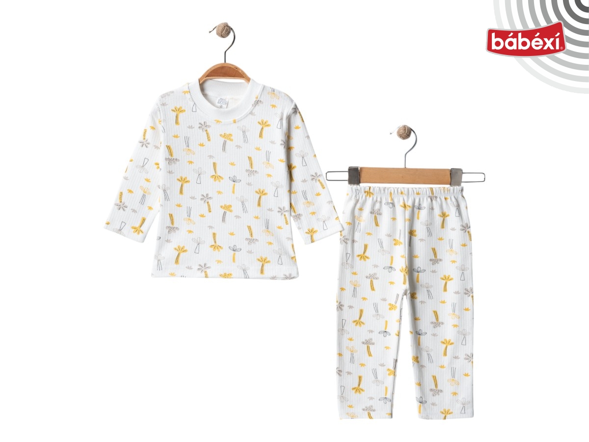 Raporlu Palmiyeli Pijama Takımı 12 Ay,2Y,3Y Uni