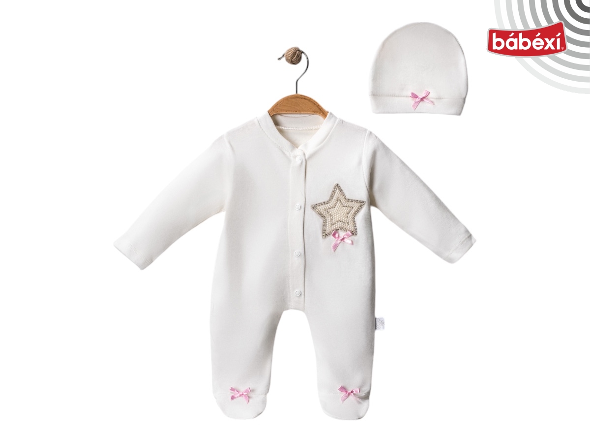 Taşlı Bebe Tulum Yıldız  3 Ay,6 Ay,9 Ay Kız