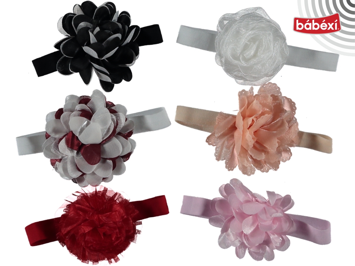 CAP&MORE LASTİK CICEK SAC BANDI 1 Ay,2 Ay,3 Ay,6 Ay,9 Ay,12 Ay,18 Ay Kız