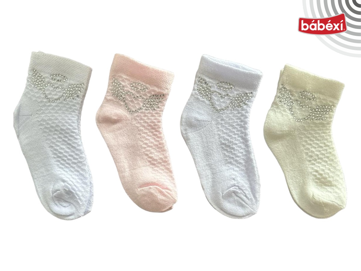 Taşlı Baskılı Cocuk Corabı 5Y,6Y Kız
