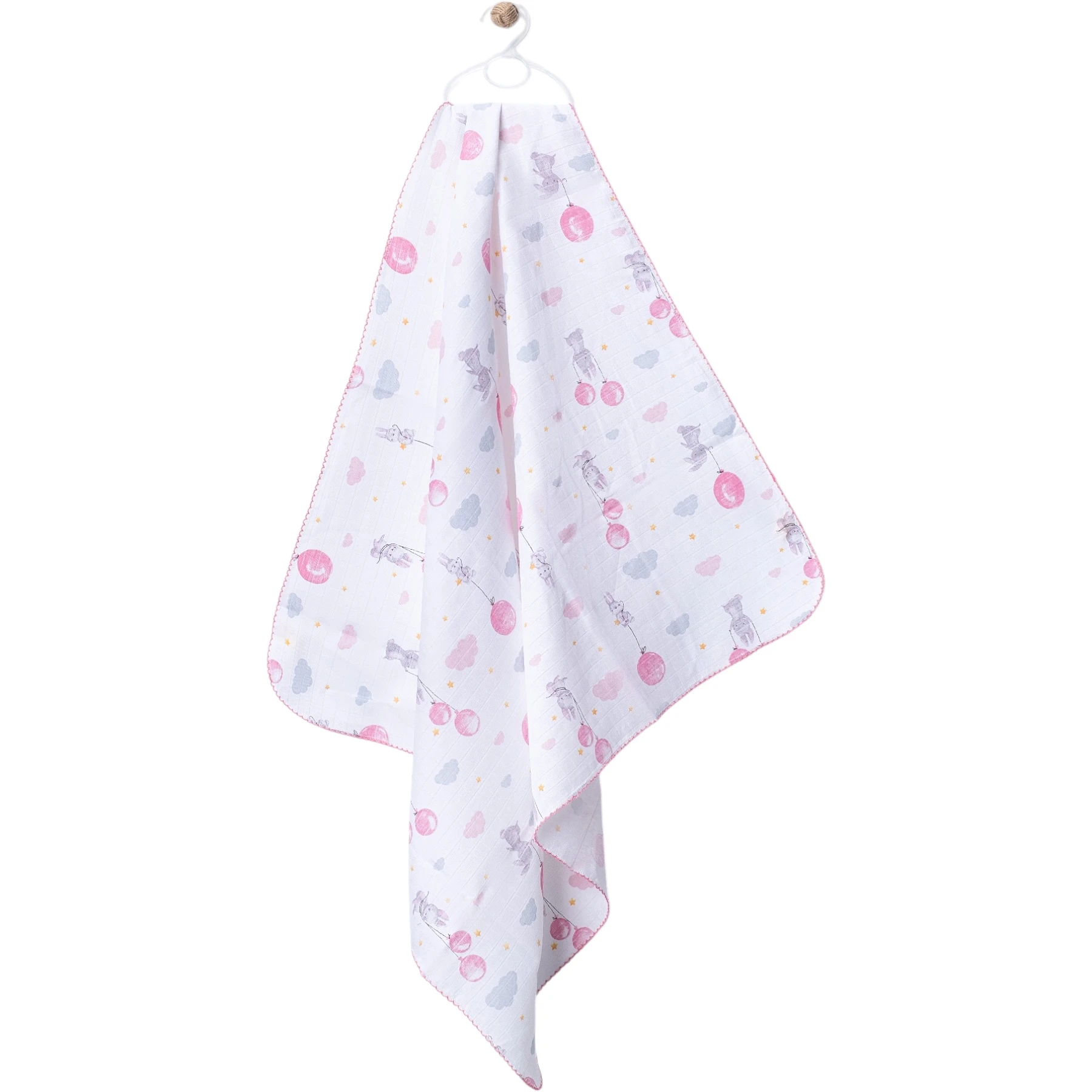80*90CM BALONLU TAVŞAN MÜSLİN BATTANİYE  1 Ay,2 Ay,3 Ay,6 Ay,9 Ay,12 Ay,18 Ay Uni
