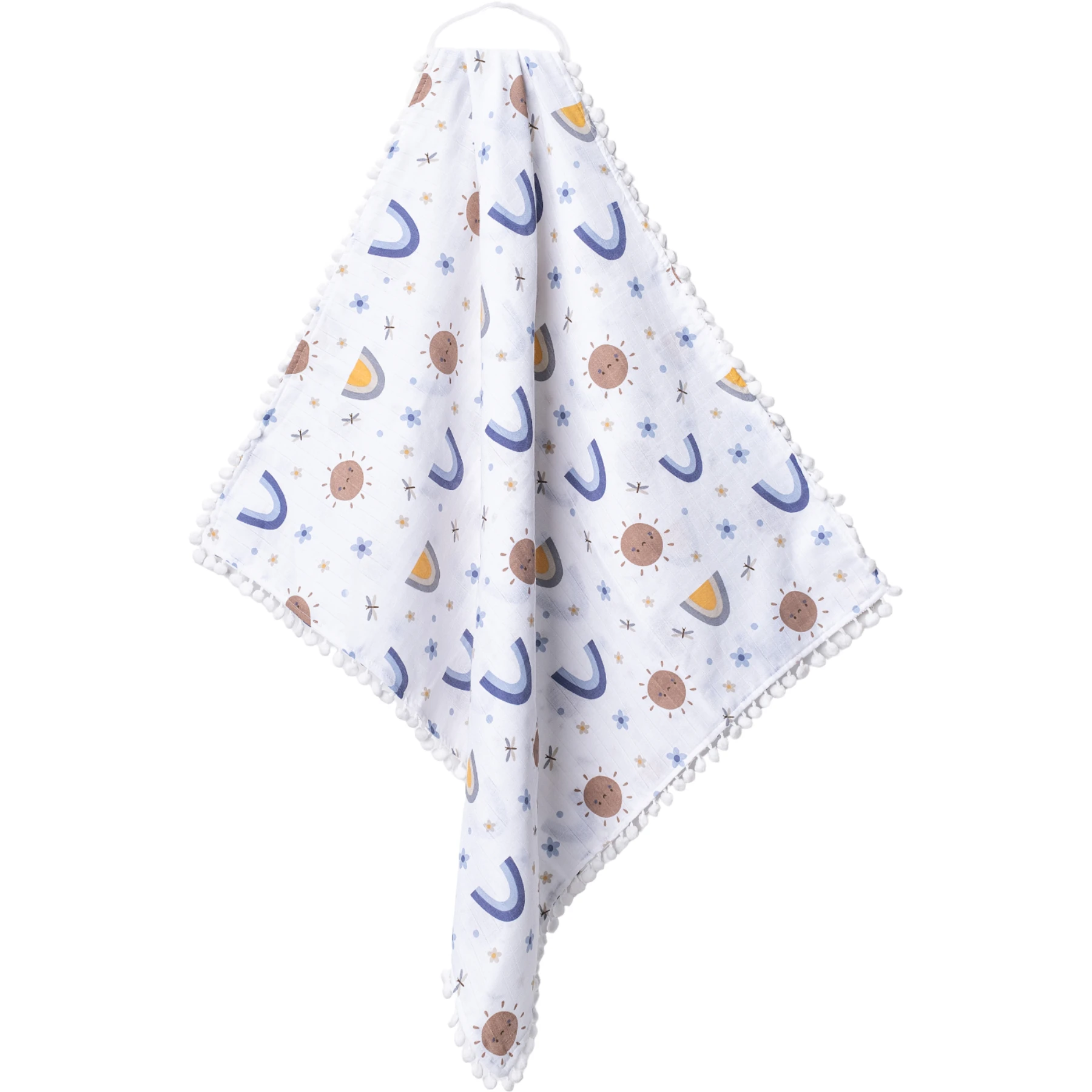 80*90CM ÇİFT KAT PONPONLU MÜSLİN BATTANİYE  1 Ay,2 Ay,3 Ay,6 Ay,9 Ay,12 Ay,18 Ay Uni