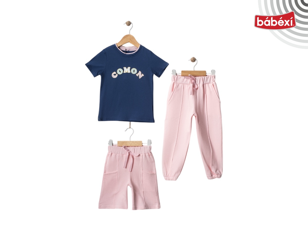Kız Yazlık Üçlü Takım  2Y,3Y,4Y,5Y Kız