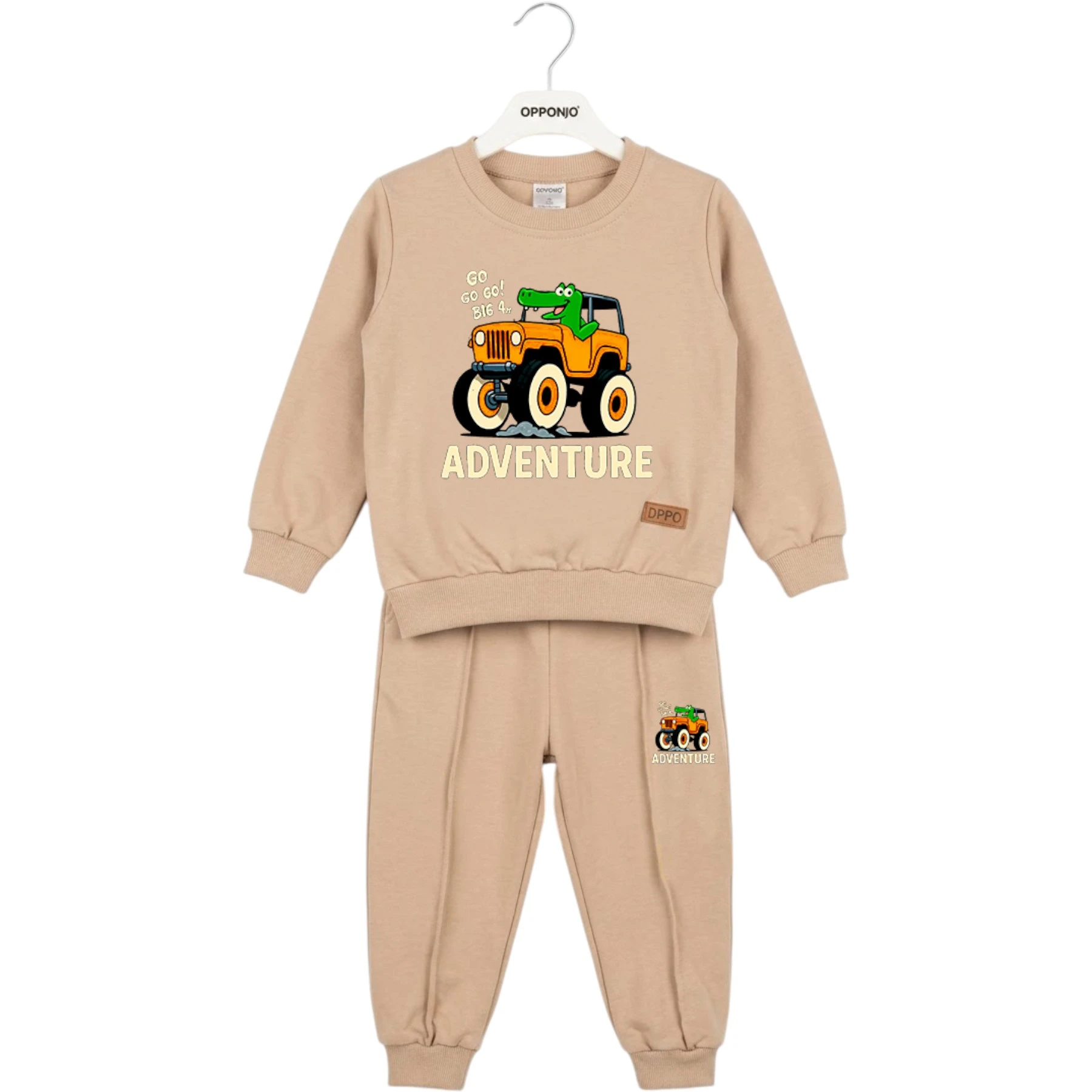 ADVENTURE DİNO ARABALI BASKILI ERKEK 12 Ay,2Y,3Y,4Y Erkek