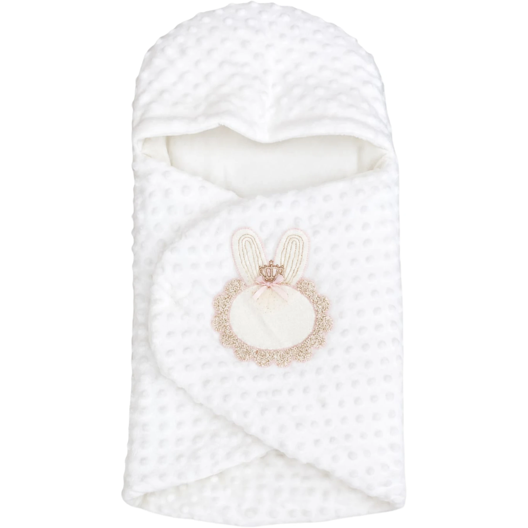 AMORE BABY EKRU SİMLİ FİYONKLU KUNDAK  1 Ay,2 Ay,3 Ay Kız