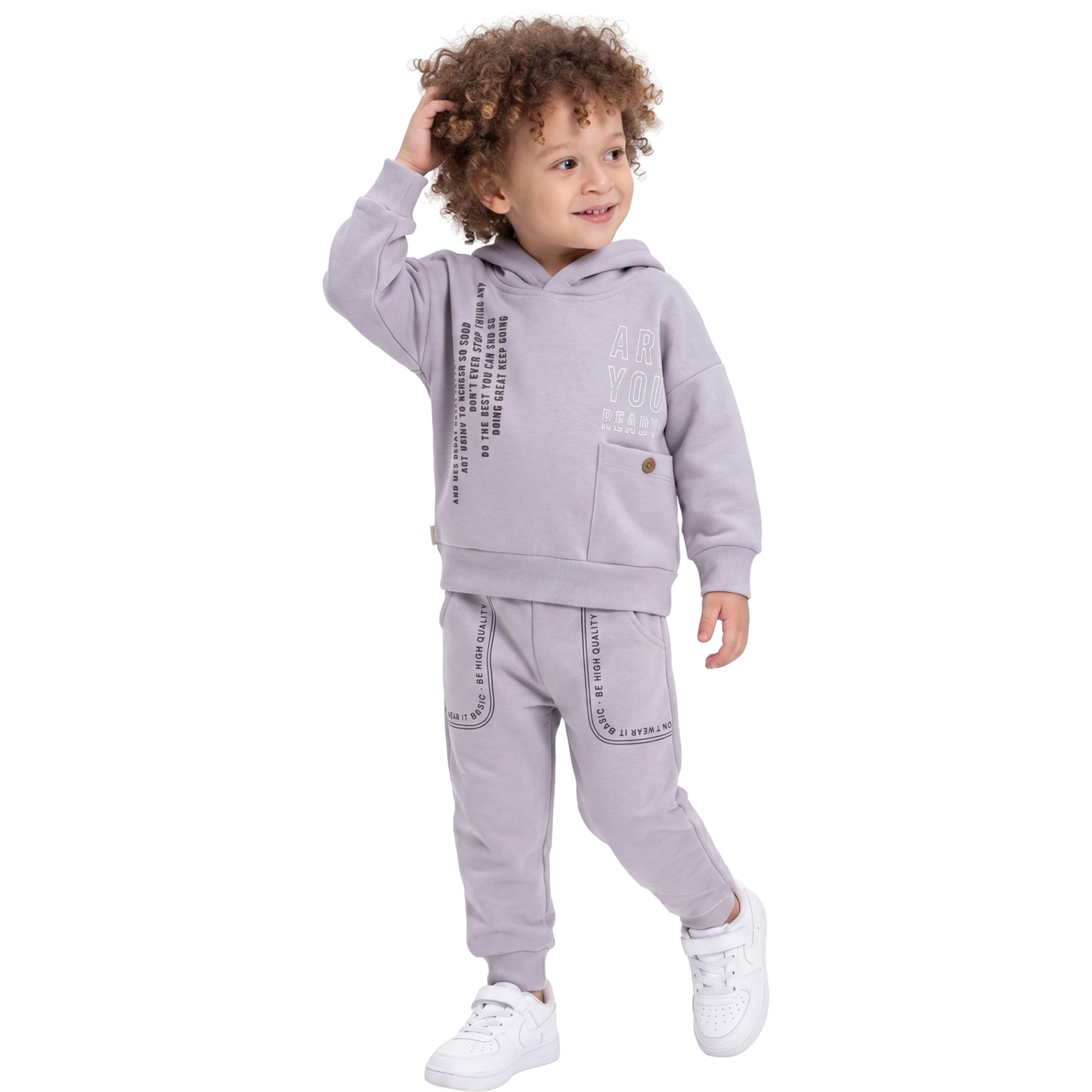 ARA YOU CEPLİ DÜĞMELİ KAPŞONLU İKİLİ TAKIM 12 Ay,2Y,3Y,4Y Erkek