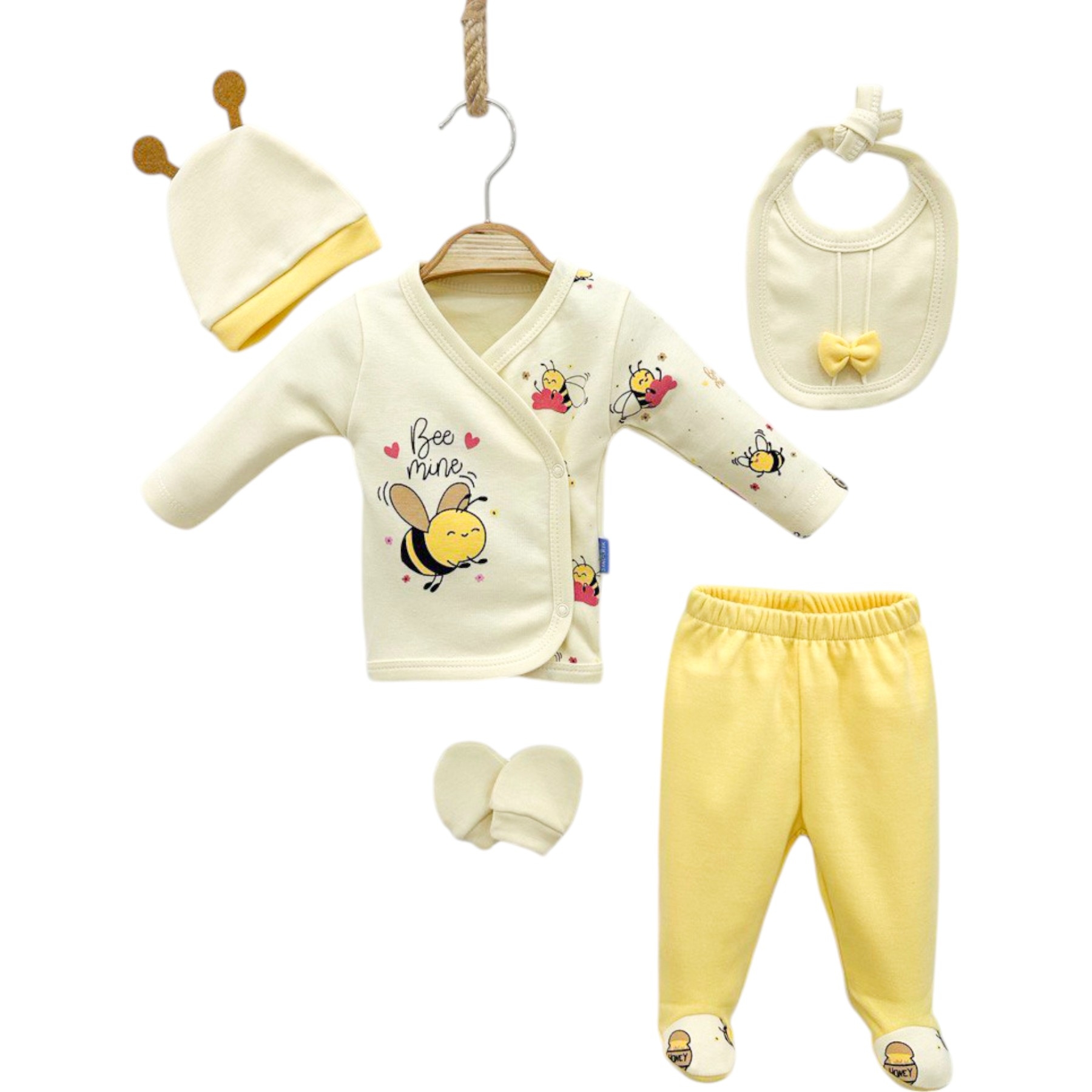 ARI DESENLİ 5’Lİ ZIBIN SET 1 Ay Kız