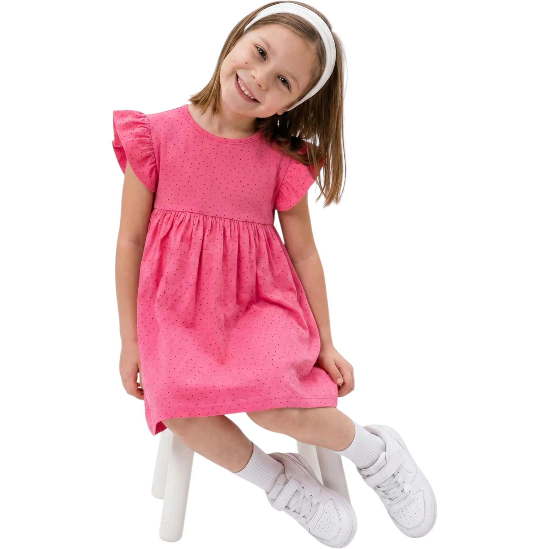 AYLIK ELBİSE DESENLİ  12 Ay,2Y,3Y,4Y,5Y Kız