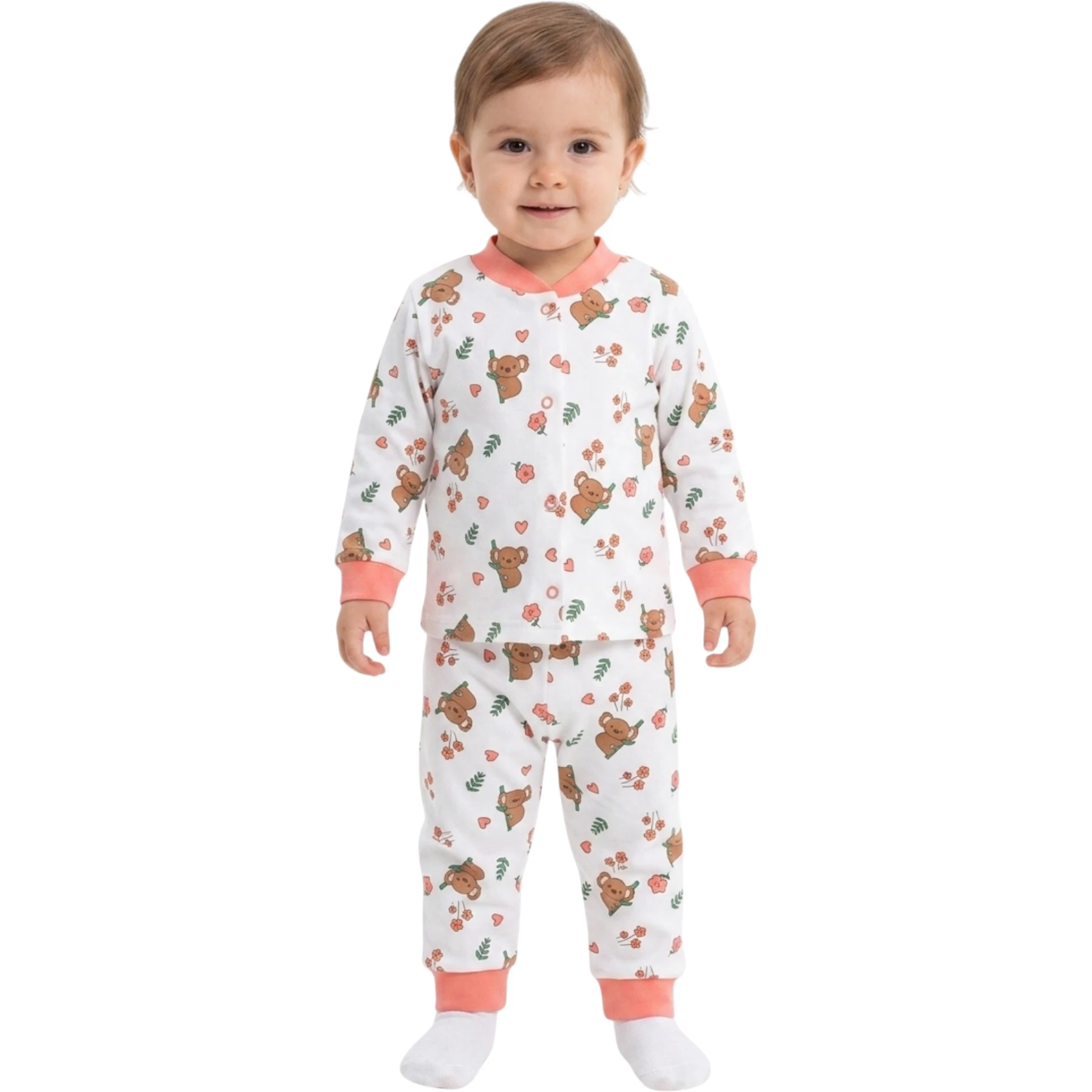 BAMBULU KOALA ÇITÇITLI PİJAMA 6 Ay,12 Ay,18 Ay,2Y Kız
