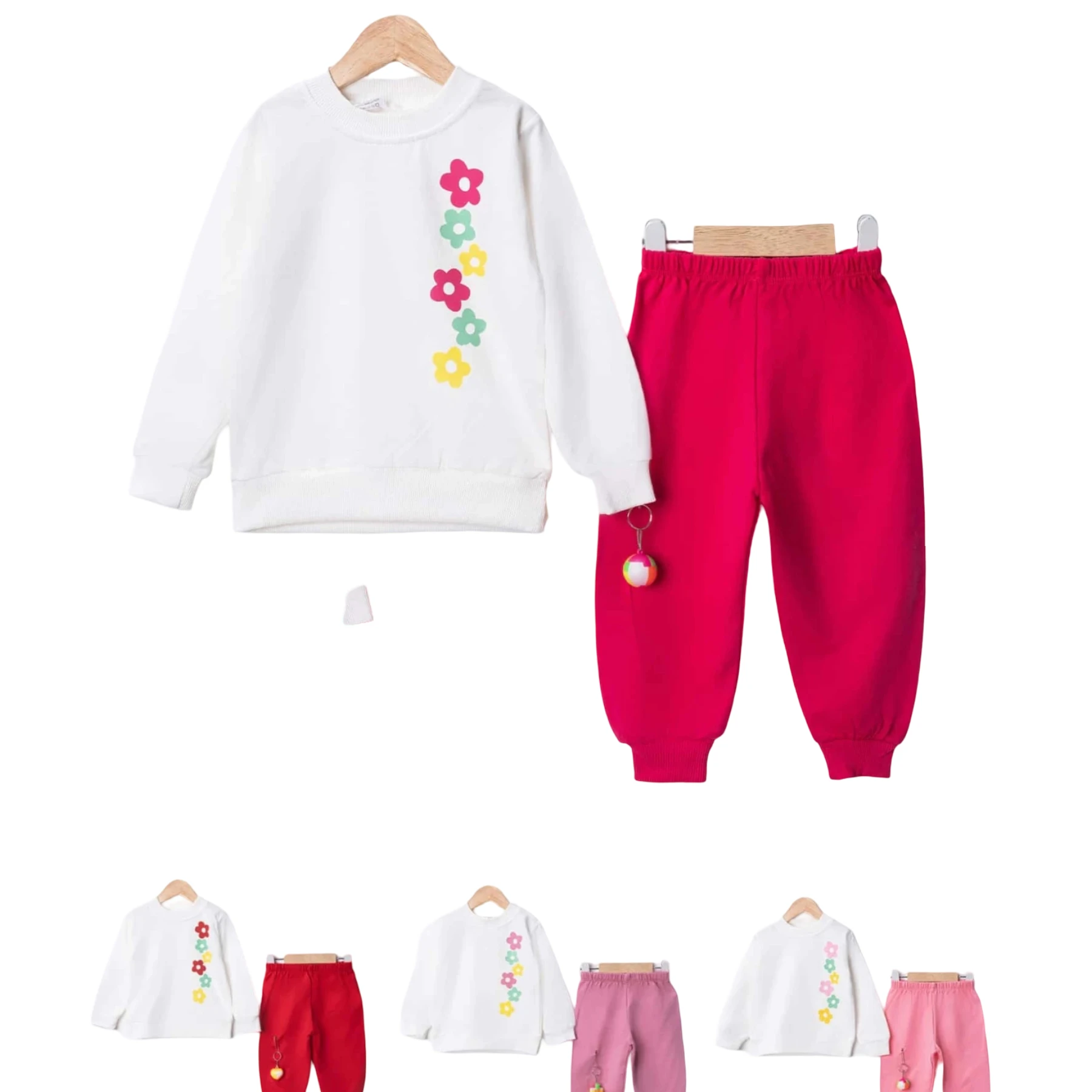 BASKILI ÇOCUK TAKIM 12 Ay,2Y,3Y,4Y Kız