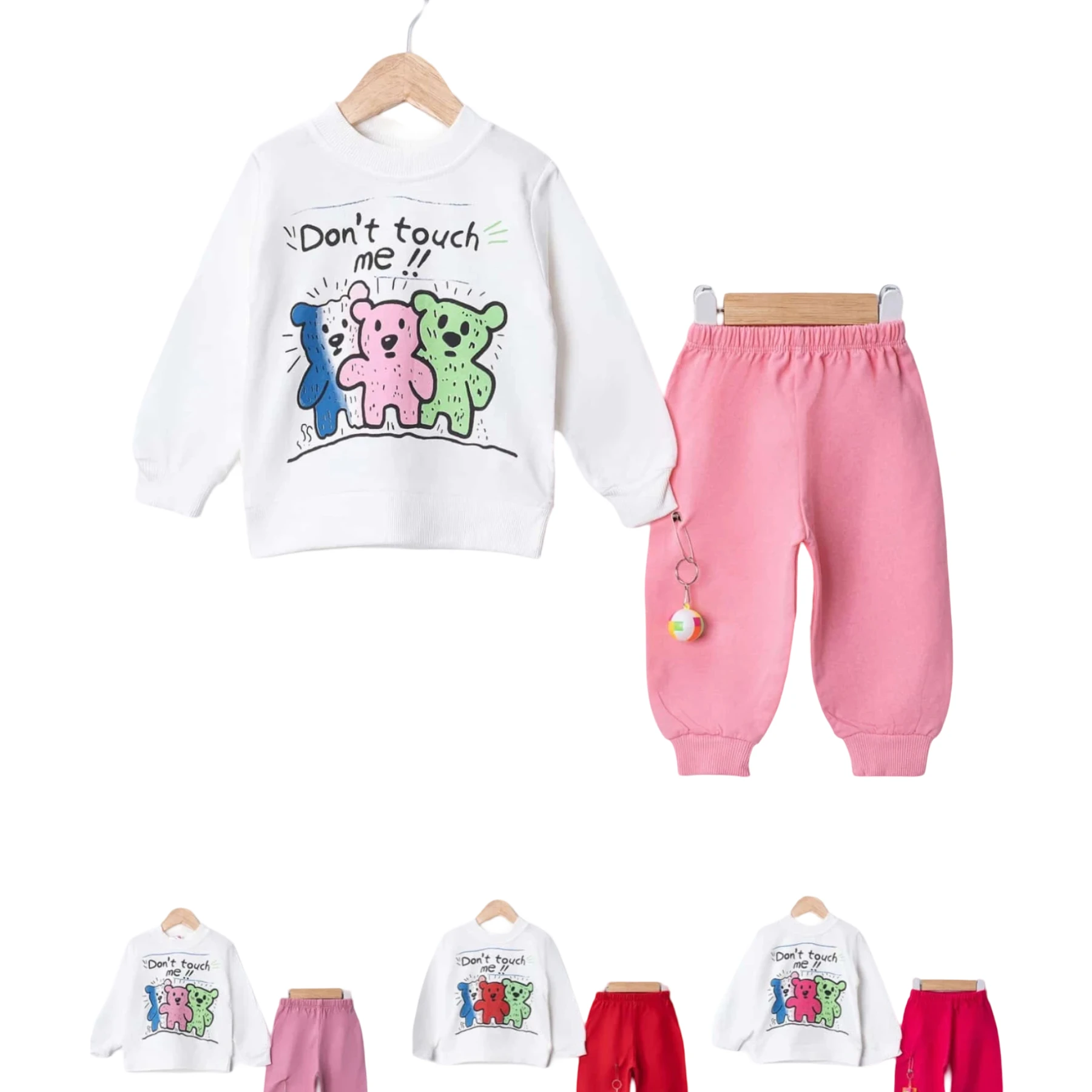 BASKILI ÇOCUK TAKIM 12 Ay,2Y,3Y,4Y Kız