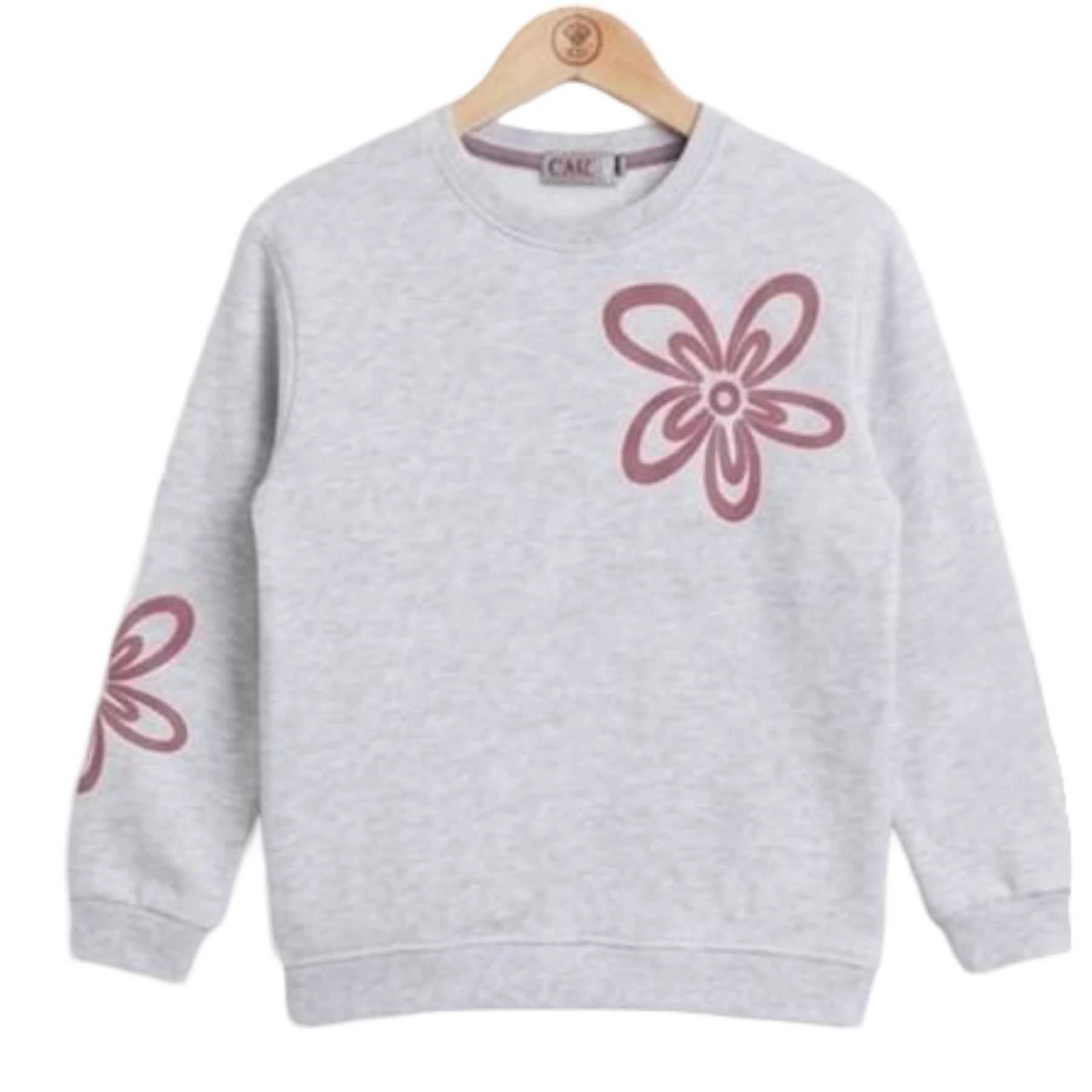 BASKILI KIZ SWEAT 13Y,16Y Kız