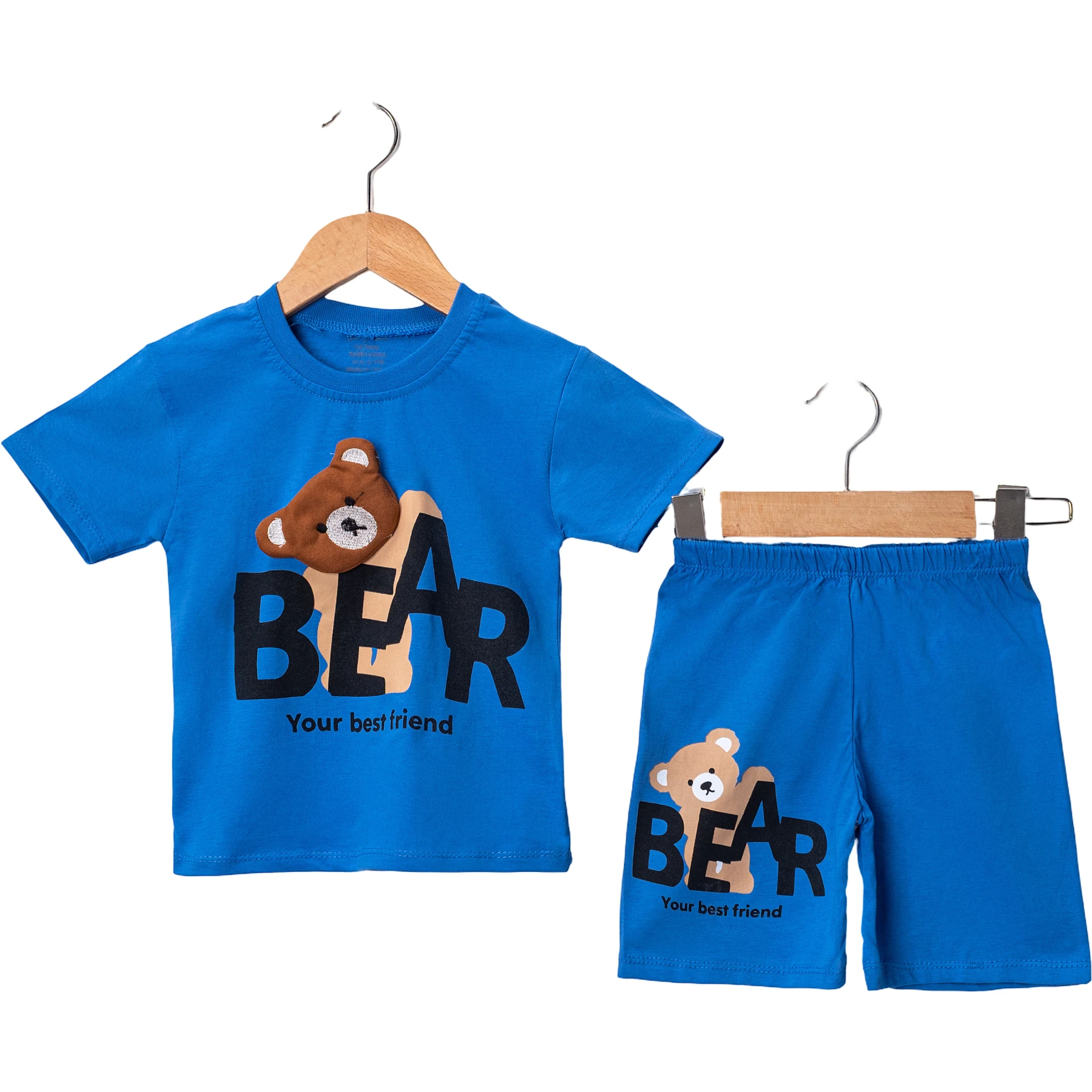 BEAR AYICIK BASKILI AYI KAFA MOBİL NAKIŞ PENYE TKM 2Y,3Y,4Y,5Y Erkek