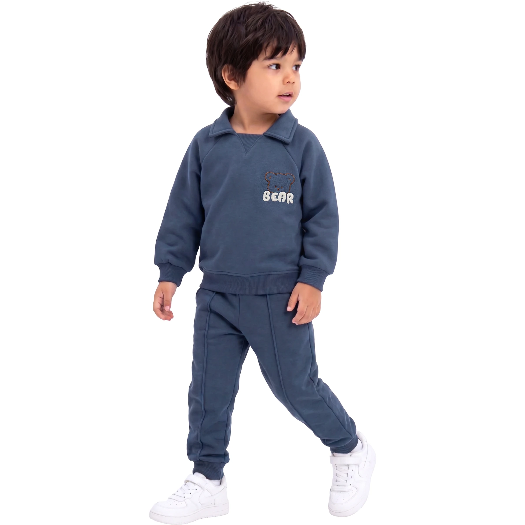 BEAR NAKIŞLI YAKALI ERKEK TAKIM 2Y,3Y,4Y,5Y Erkek