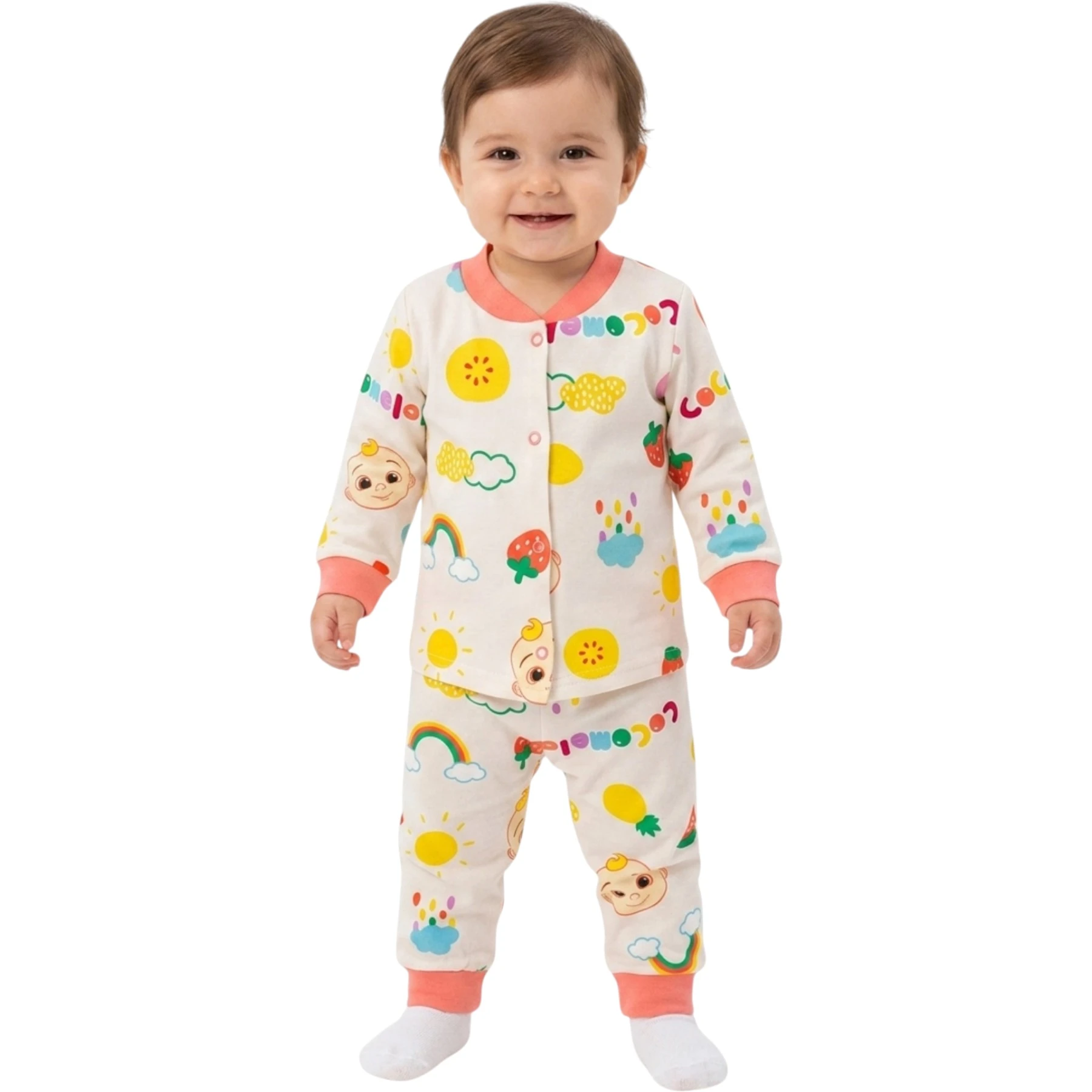 BEBEKLİ ÇITÇITLI PİJAMA 6 Ay,12 Ay,18 Ay,2Y Kız