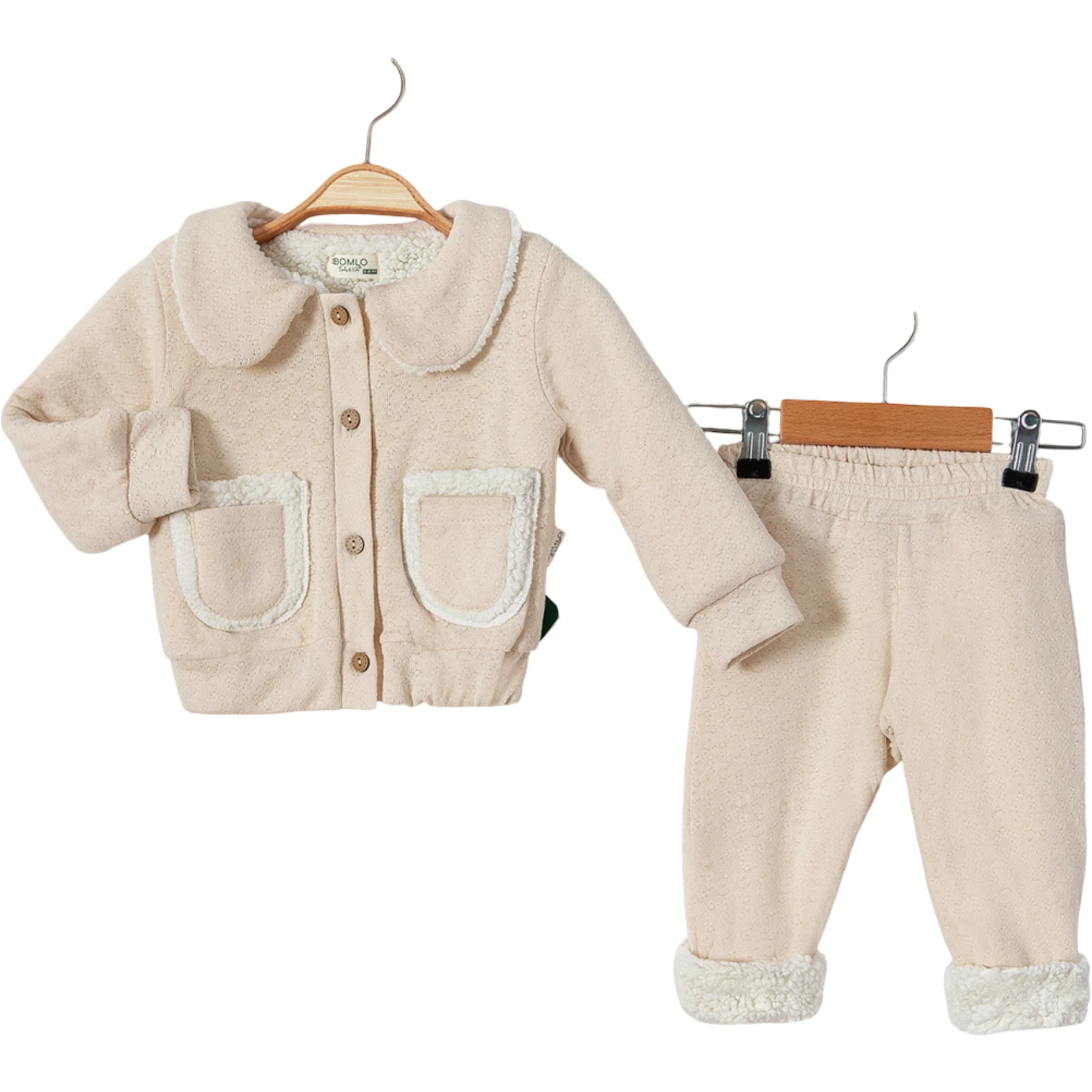 BOMLO WELSOFT CEPLİ KIZ HIRKA  6 Ay,12 Ay,18 Ay,2Y Kız