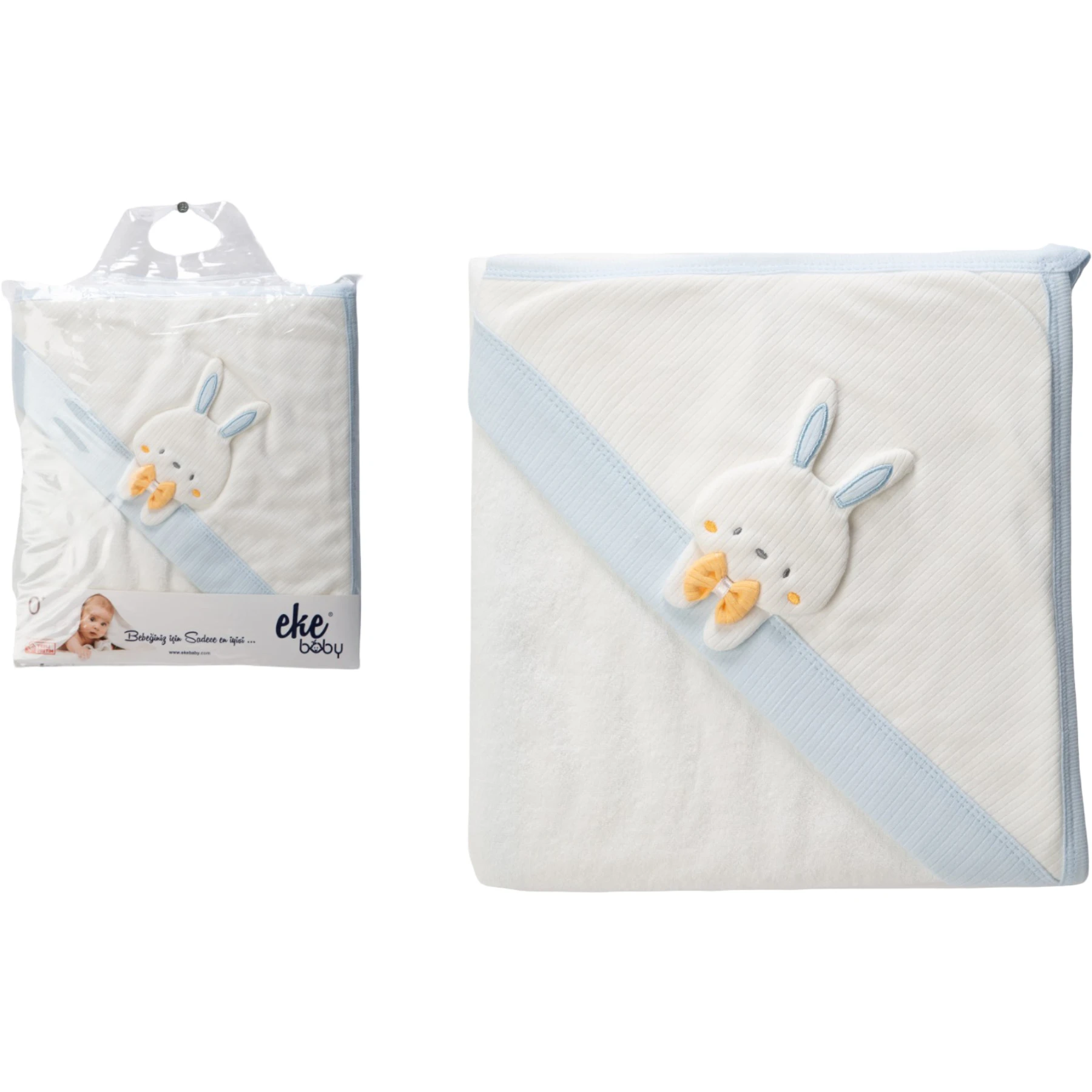 BOY BUNNY LÜX BEBEK HAVLUSU 12 Ay Erkek
