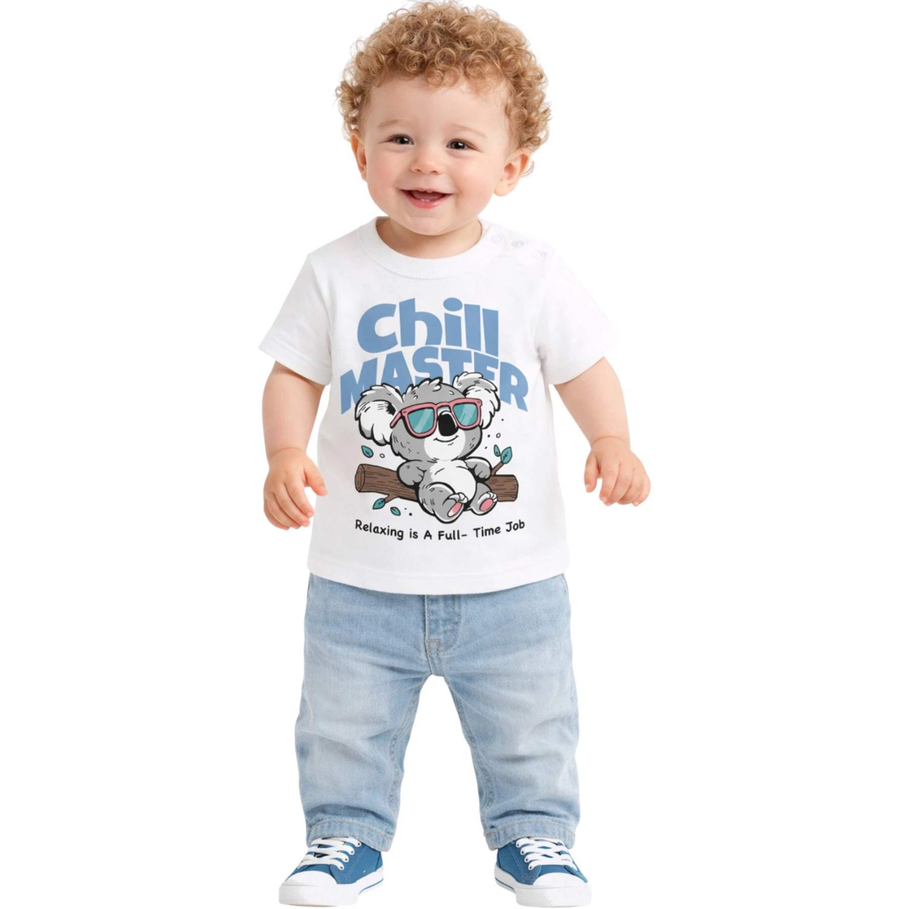 CHILL MASTER BASKILI AYLIK KISA KOL TİŞÖRT 6 Ay,9 Ay,12 Ay,18 Ay Erkek