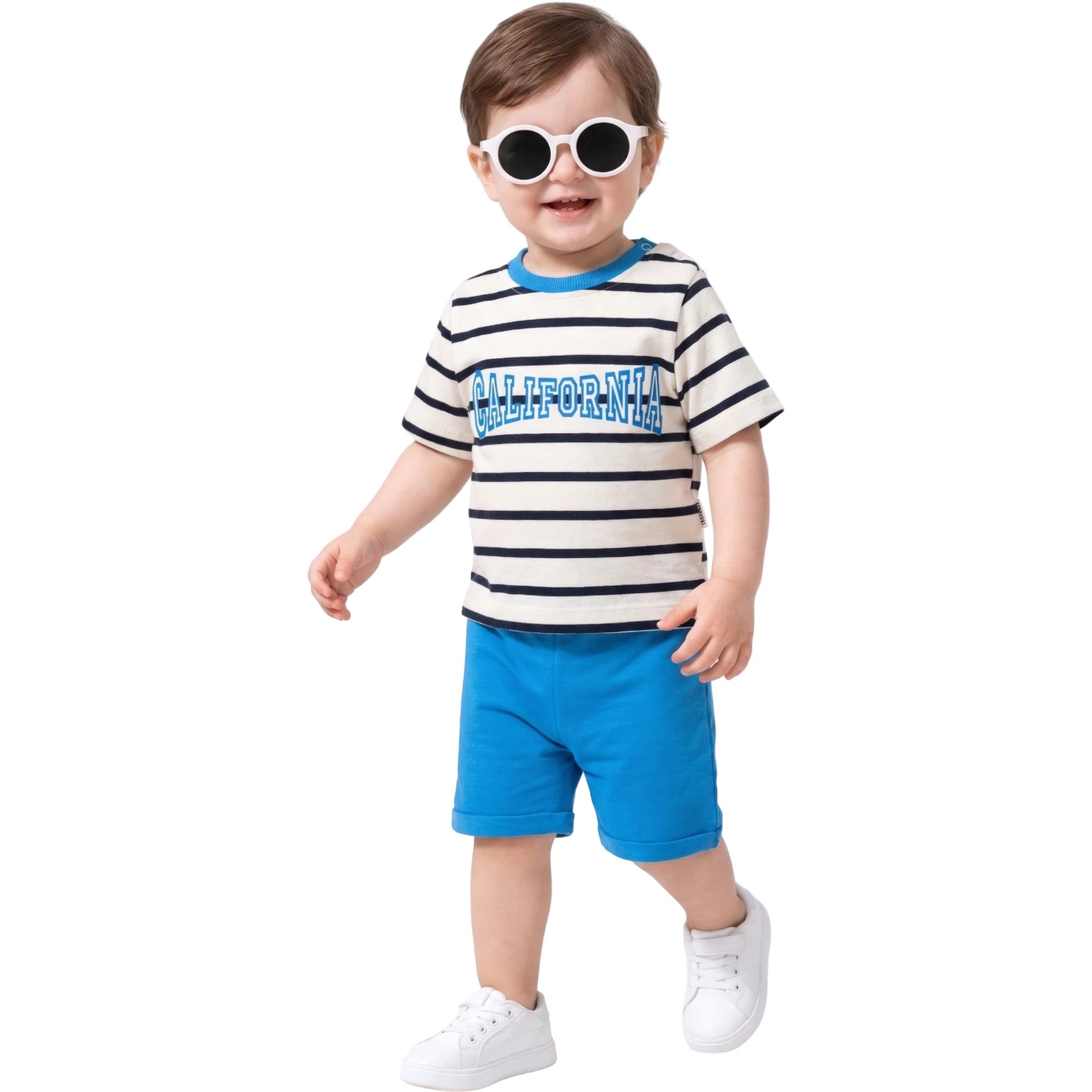 CALİFORNİA BASKILI ERKEK YAZLIK TAKIM 3Y,4Y,5Y Erkek