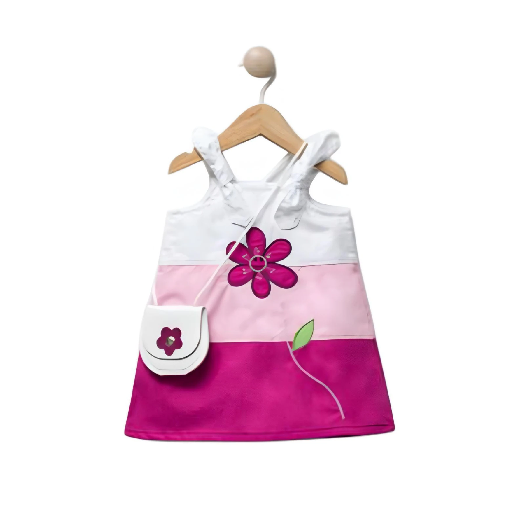ÇANTALI NAKIŞLI ELBİSE 2Y,3Y,4Y,5Y Kız