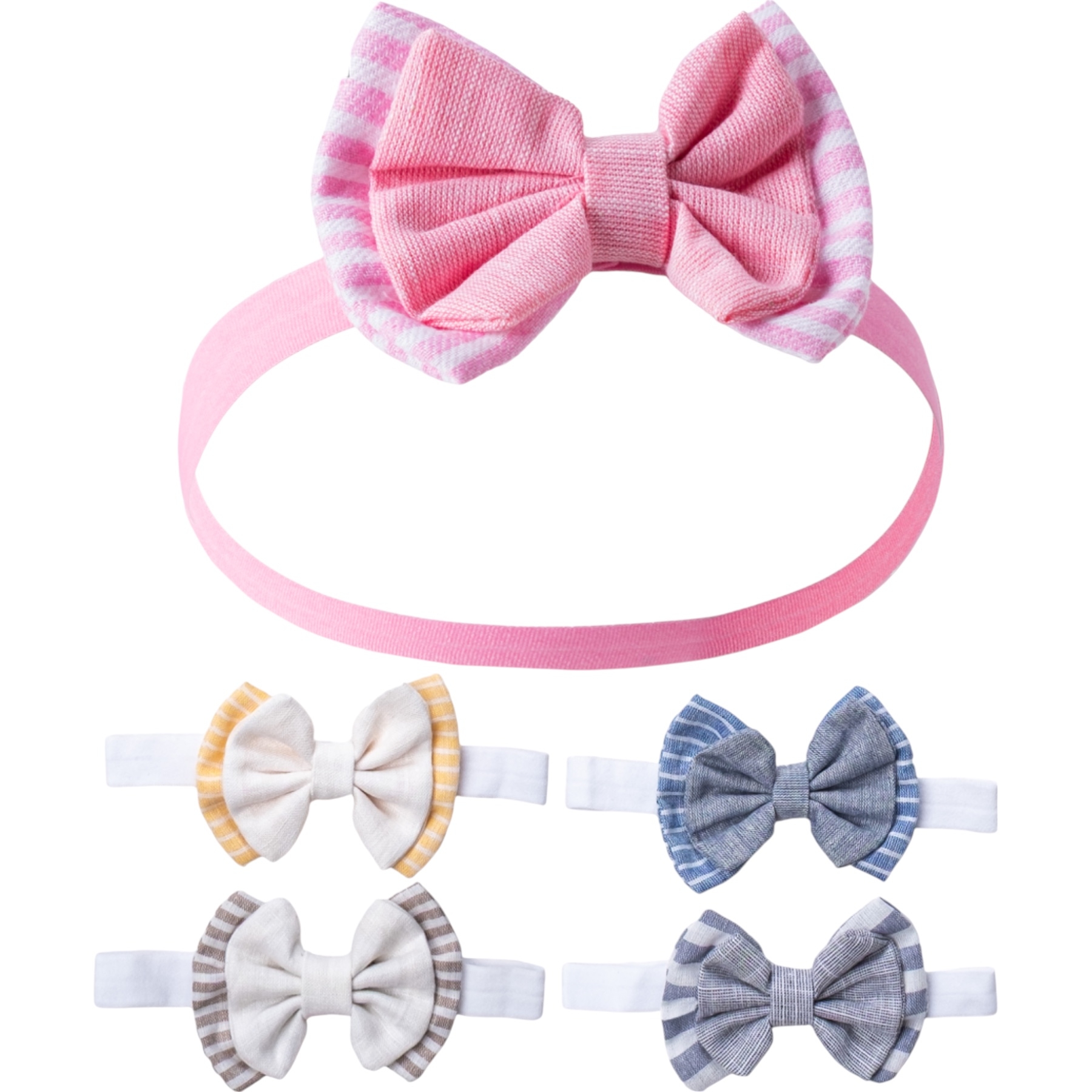 CAP&MORE LASTİKLİ SAÇ BANDI FİYONK  6 Ay,9 Ay,12 Ay Kız