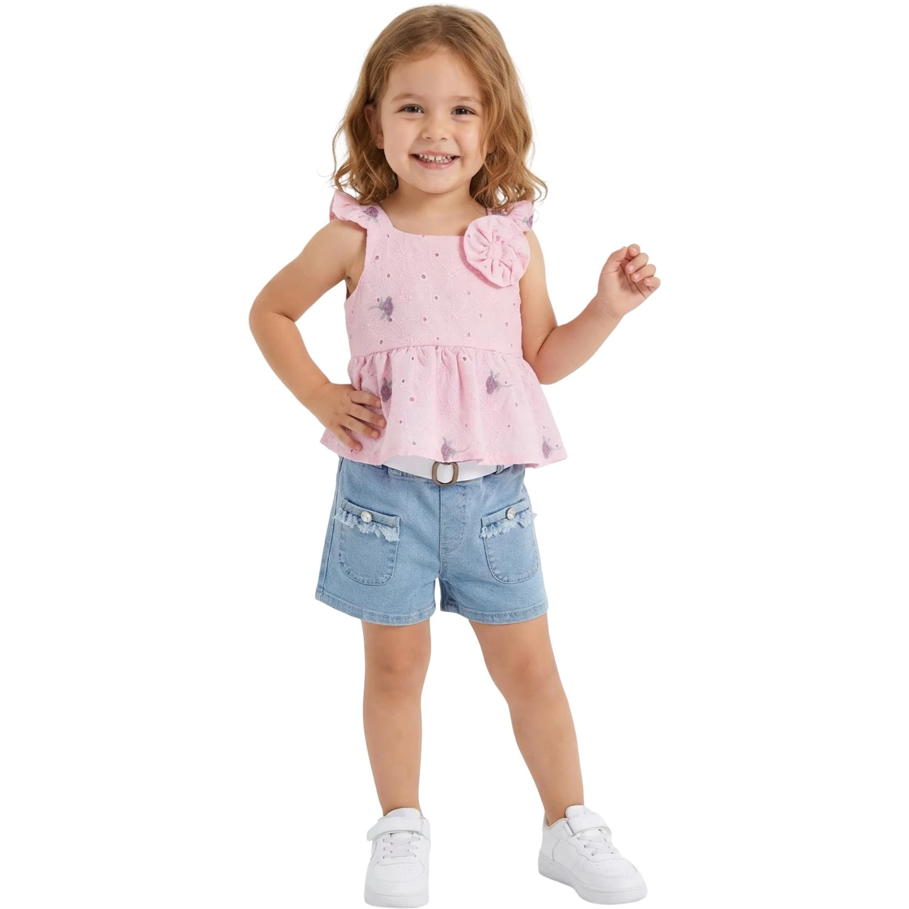 CEPLİ KOT TAKIM  5Y,4Y,3Y,2Y Kız