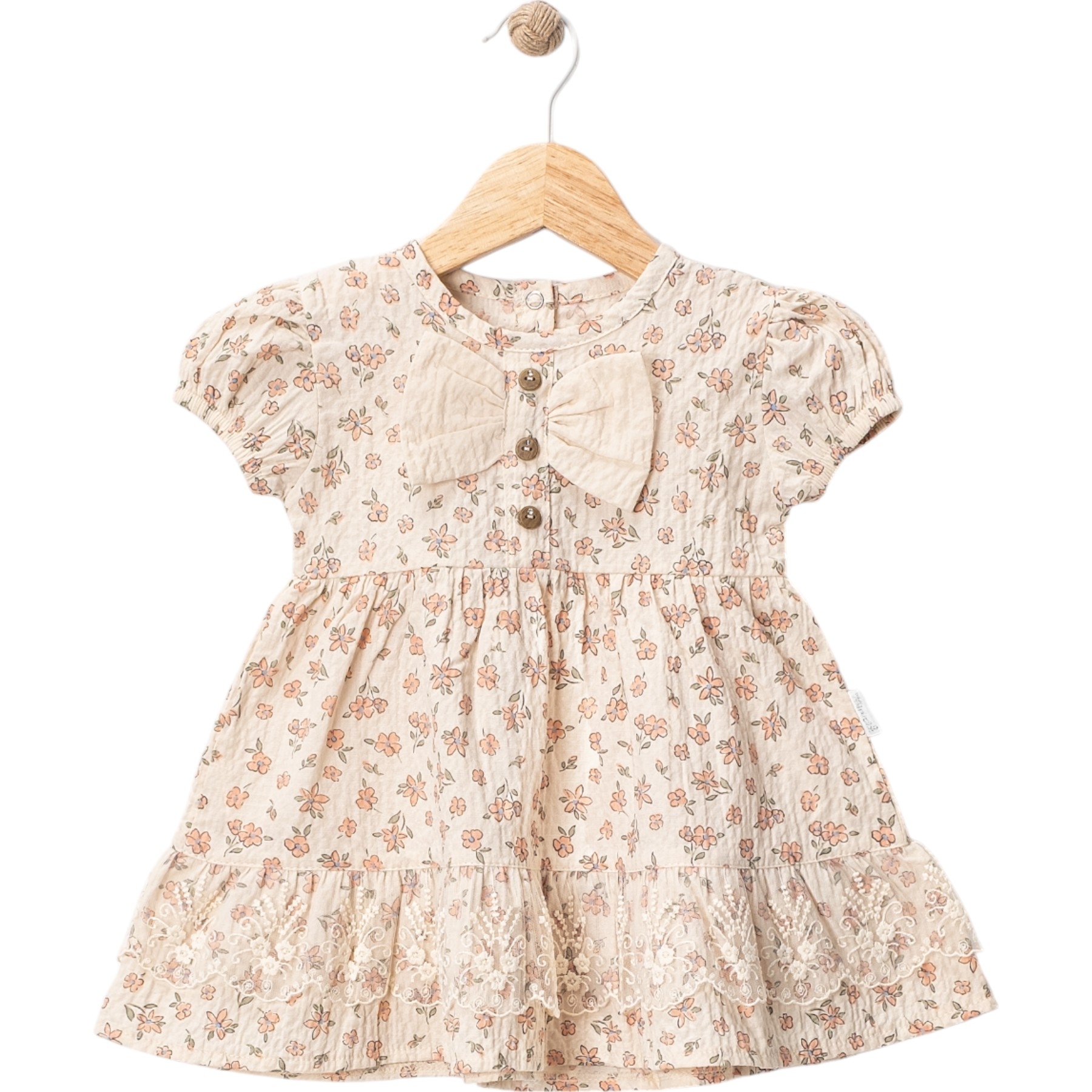 ÇIÇEKLİ ELBİSE  9 Ay,12 Ay,18 Ay Kız