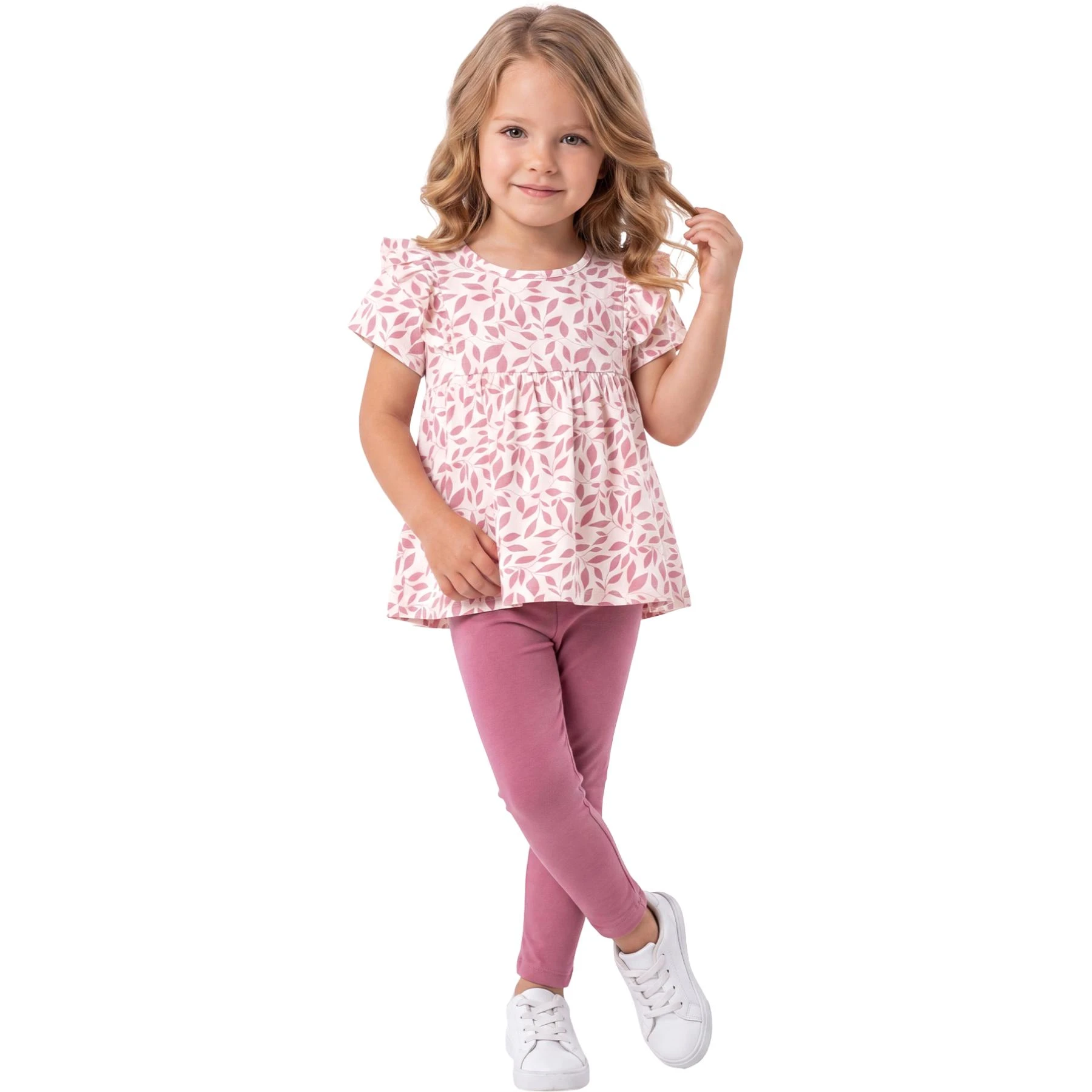ÇİÇEKLİ VİSKON KIZ TAKIM 2Y,3Y,4Y,5Y Kız