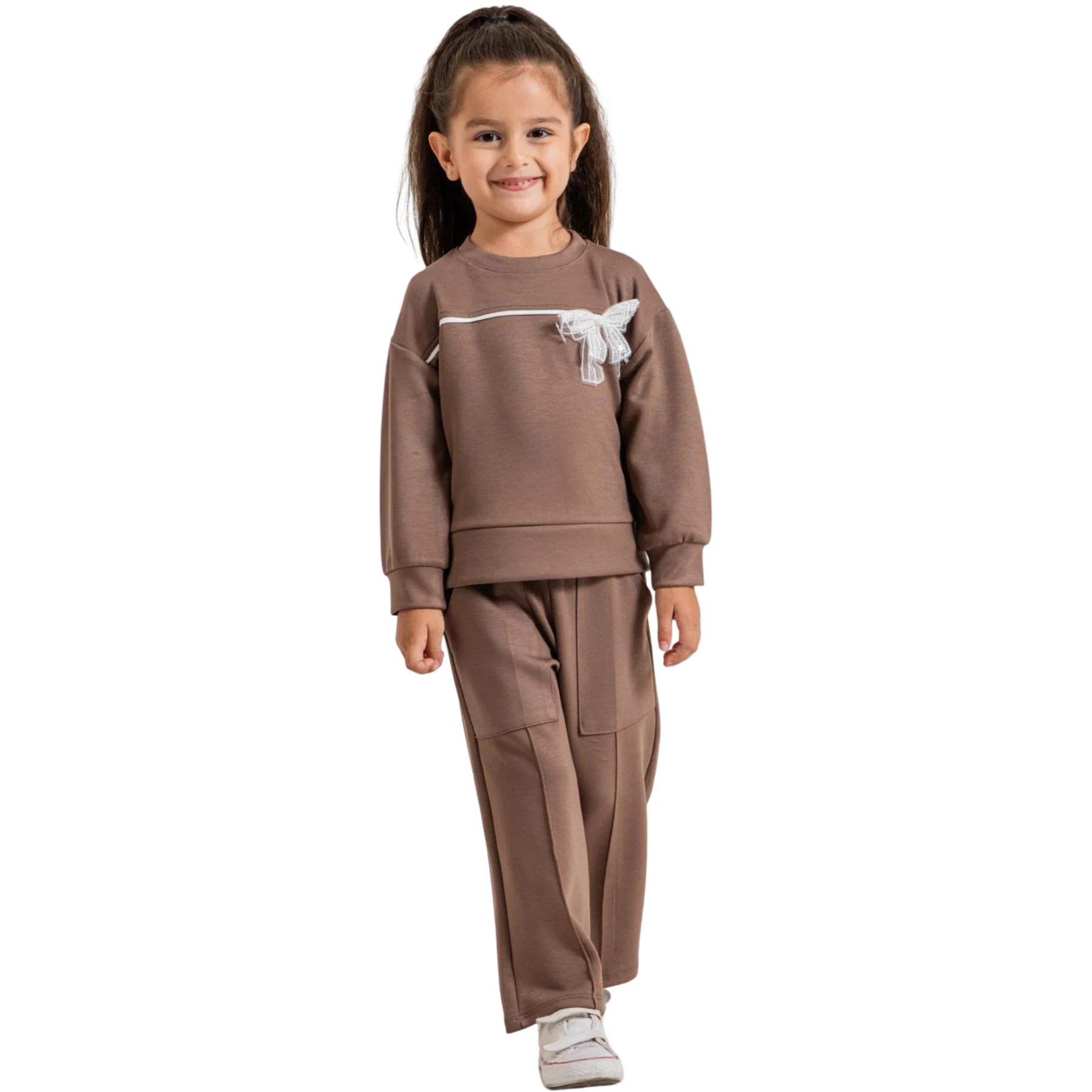 ÇİMALI KARE CEPLİ OYSHO KIZ TAKIM 4Y,5Y,6Y,8Y,10Y Kız
