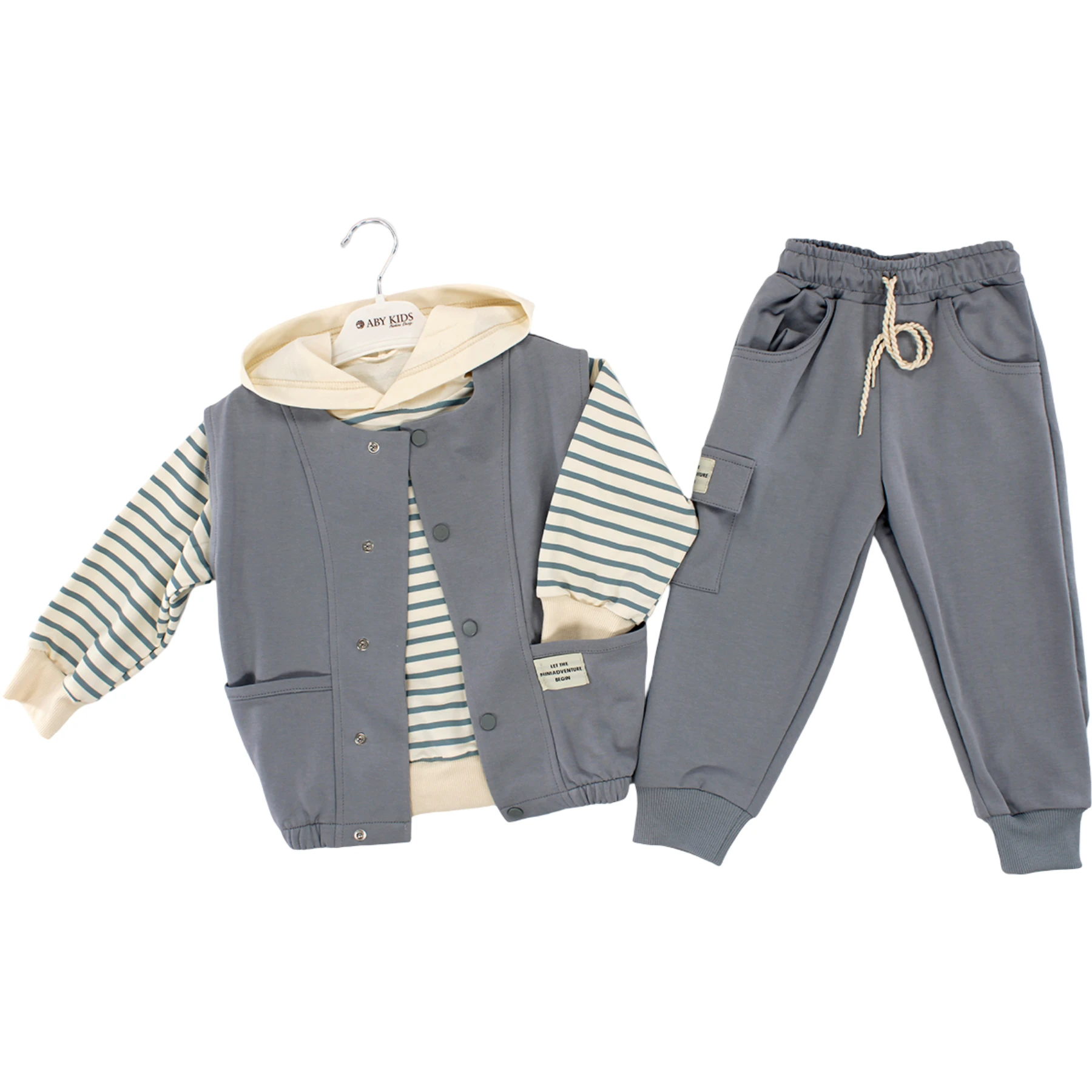 ÇİZGİLİ İKİ İP TAKIM 2Y,3Y,4Y,5Y Erkek