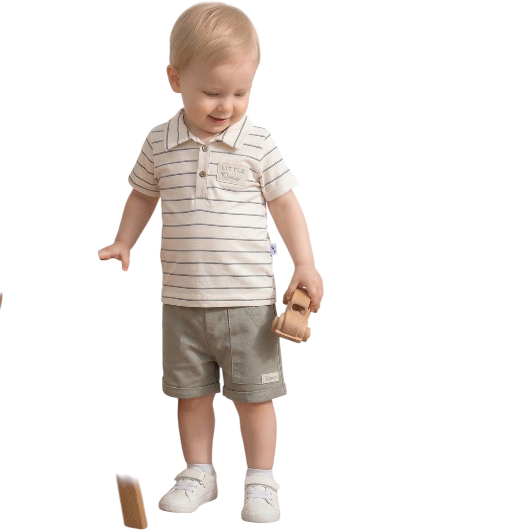 ÇİZGİLİ LİTTLE ONE ERKEK 3LÜ TAKIM 6 Ay,12 Ay,18 Ay,2Y Erkek